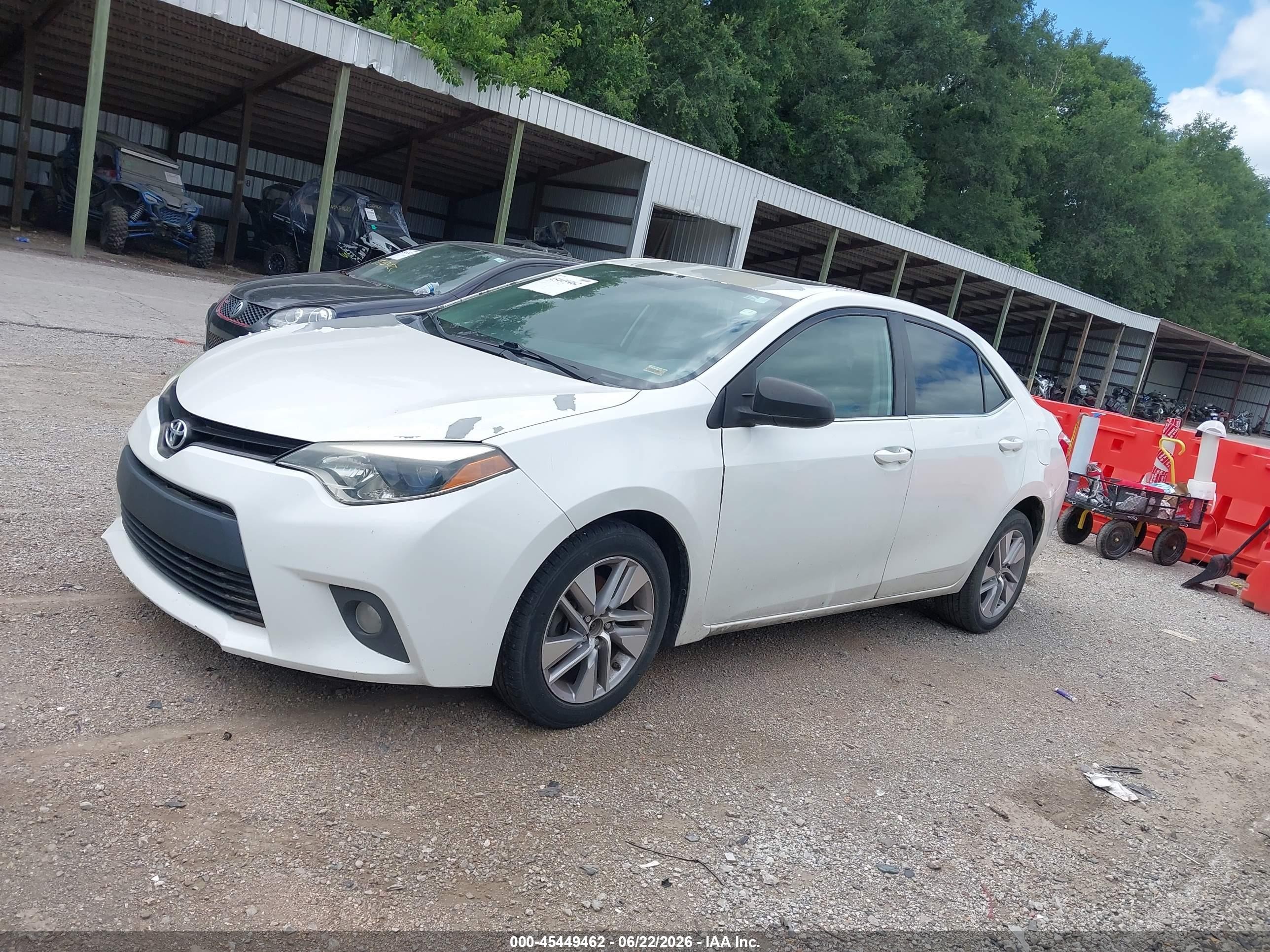 2014 Toyota Corolla Le Eco Plus White vin: 5YFBPRHE3EP036089