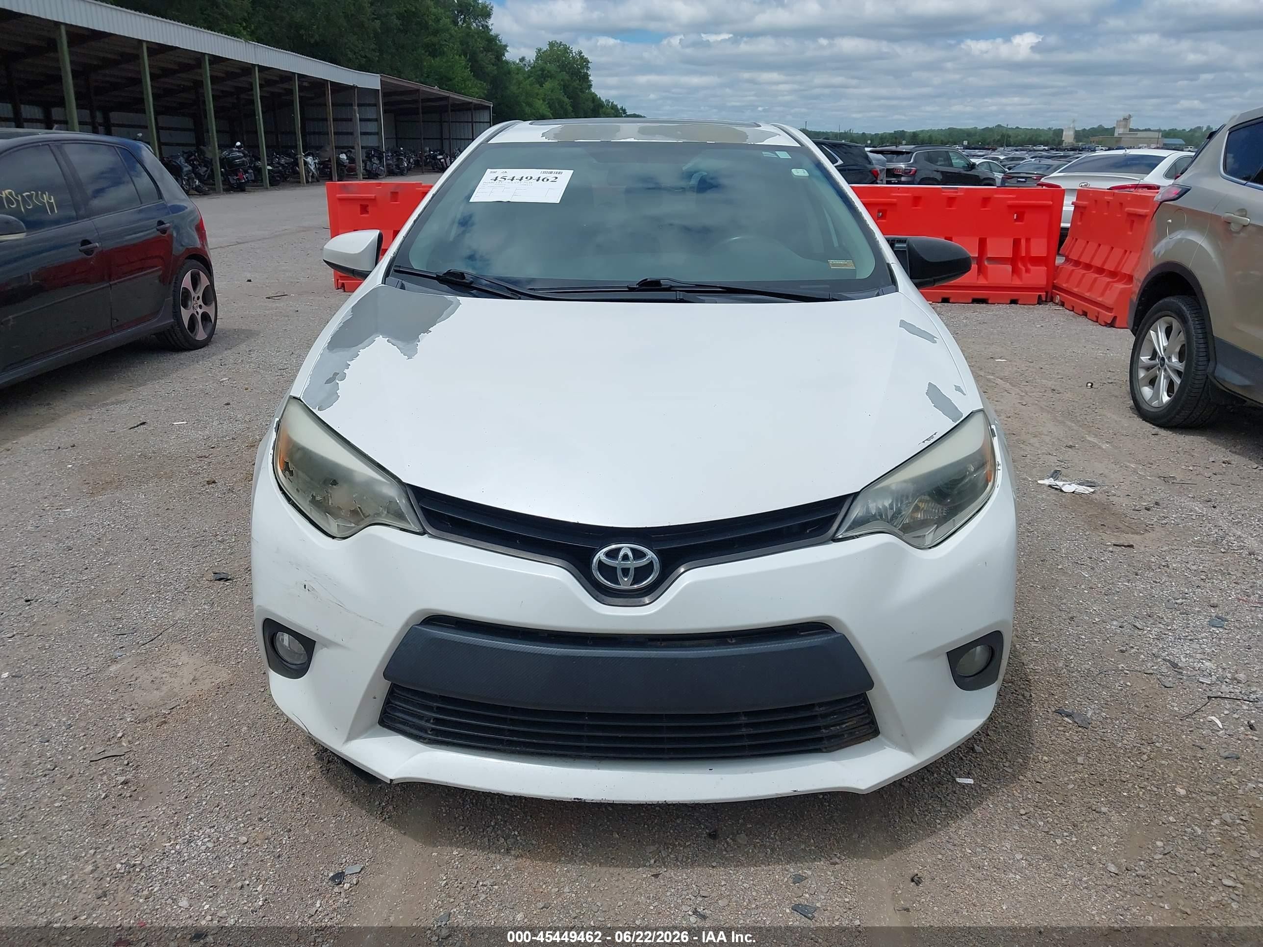 2014 Toyota Corolla Le Eco Plus White vin: 5YFBPRHE3EP036089