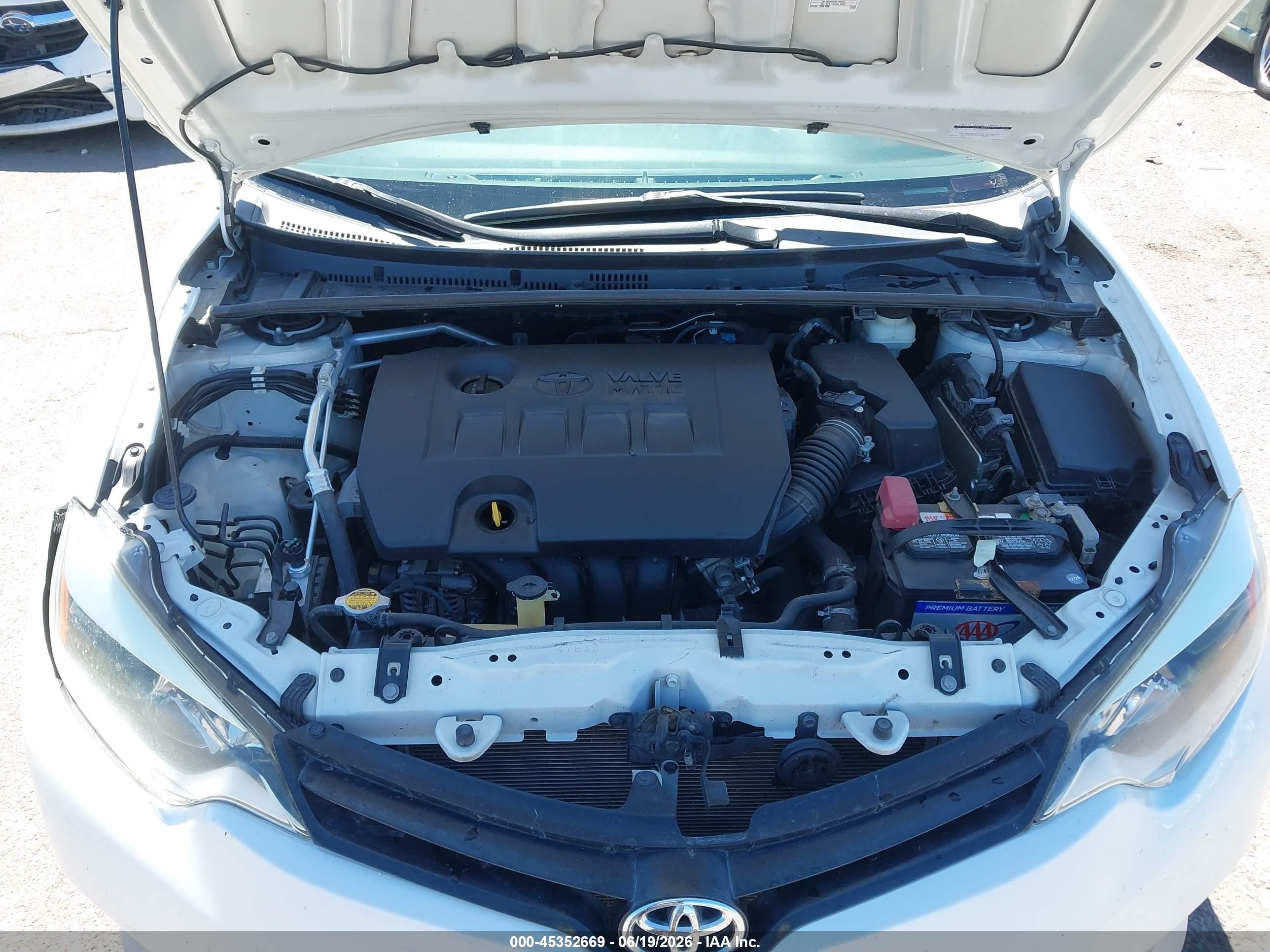 2014 Toyota Corolla Le Eco Plus Белый vin: 5YFBPRHE3EP123393