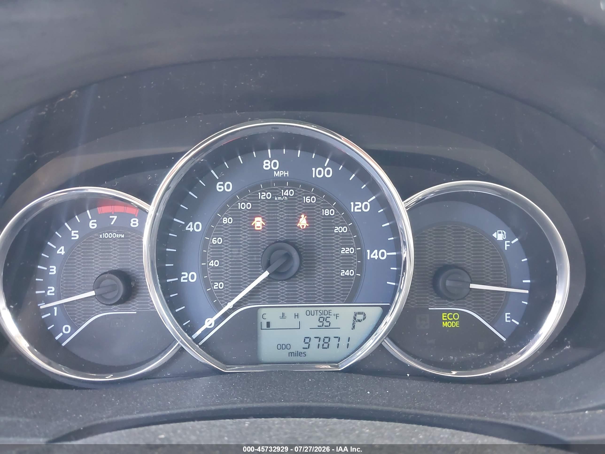 2014 Toyota Corolla Le Eco Premium Gray vin: 5YFBPRHE4EP035100