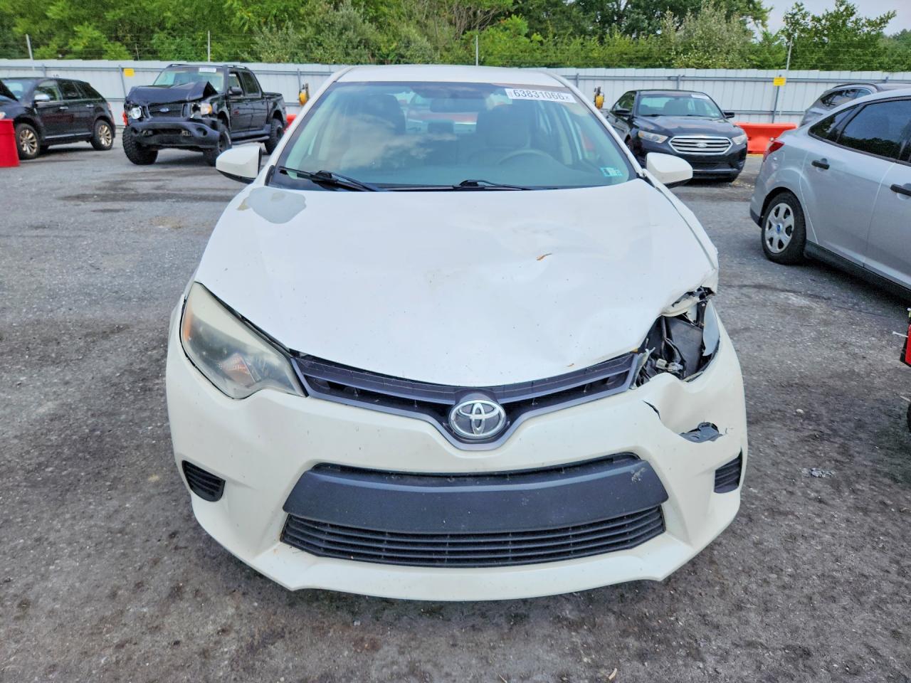 2014 Toyota Corolla Le Eco White vin: 5YFBPRHE4EP065455