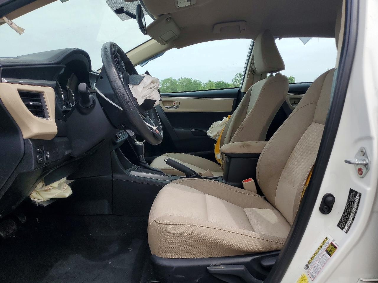2014 Toyota Corolla Le Eco White vin: 5YFBPRHE4EP138260