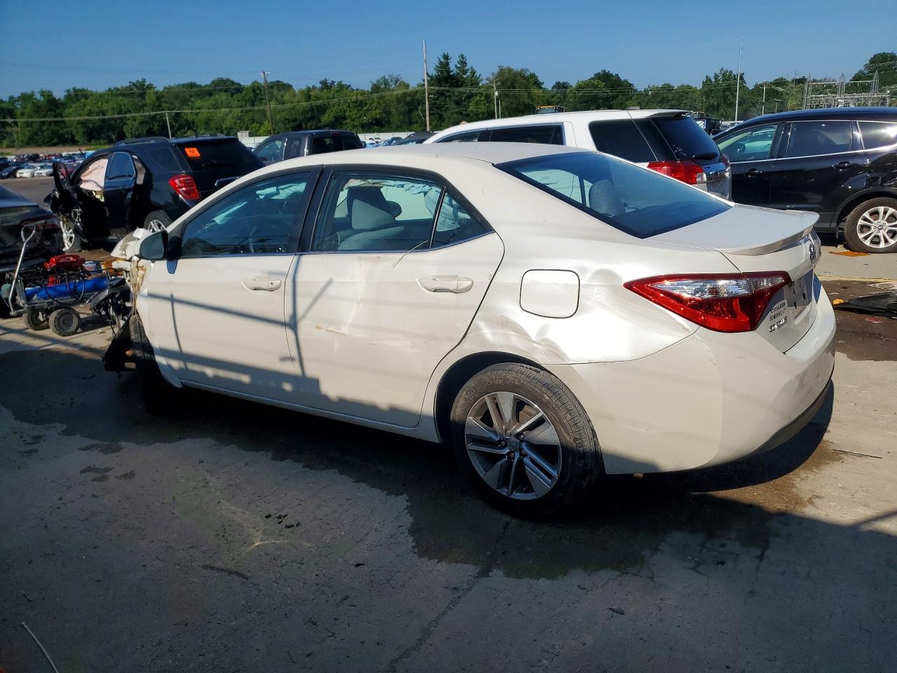 2015 Toyota Corolla Le Eco Plus White vin: 5YFBPRHE4FP232852