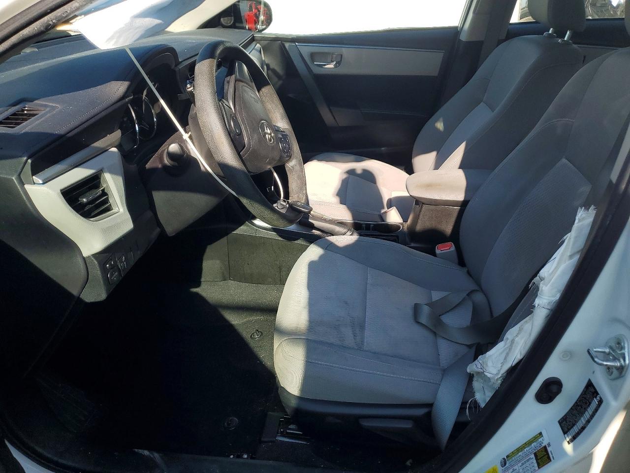 2015 Toyota Corolla Le Eco Plus White vin: 5YFBPRHE4FP232852