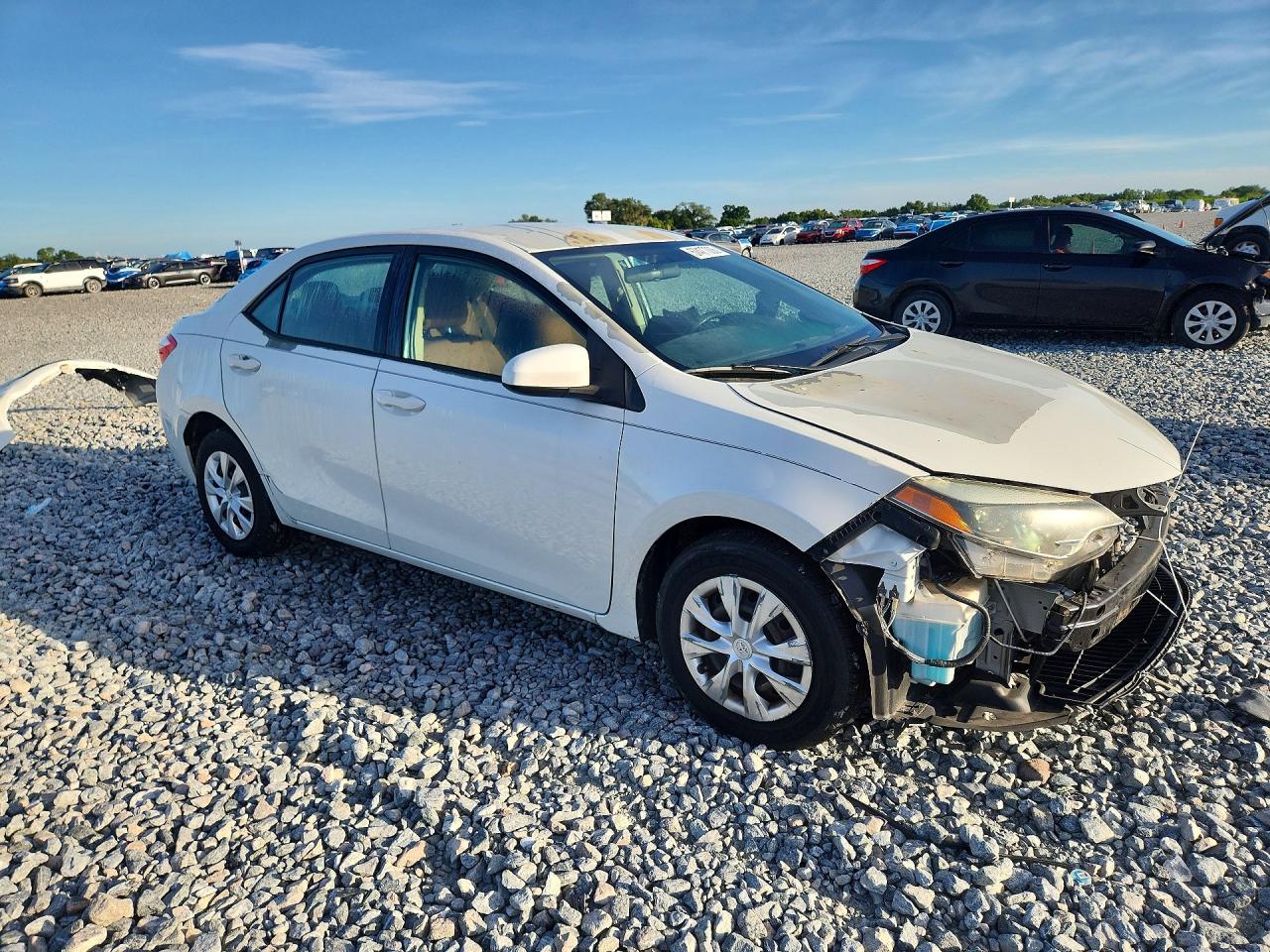 2015 Toyota Corolla Le Eco White vin: 5YFBPRHE4FP304987