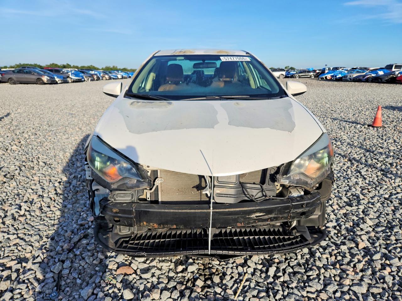 2015 Toyota Corolla Le Eco White vin: 5YFBPRHE4FP304987