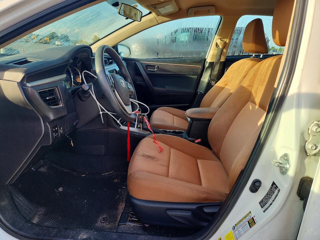 2015 Toyota Corolla Le Eco White vin: 5YFBPRHE4FP304987