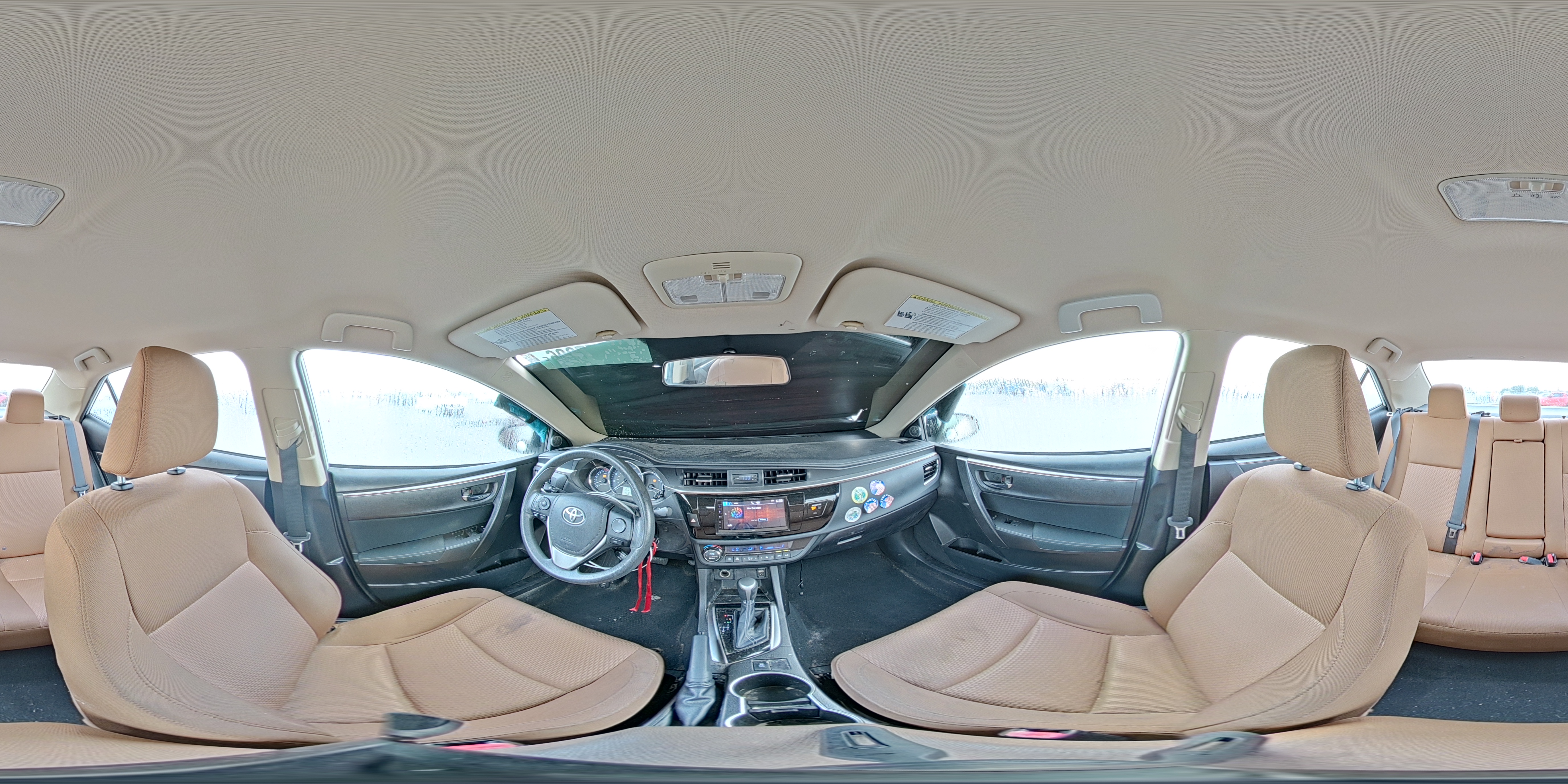 2015 Toyota Corolla Le Eco White vin: 5YFBPRHE4FP304987