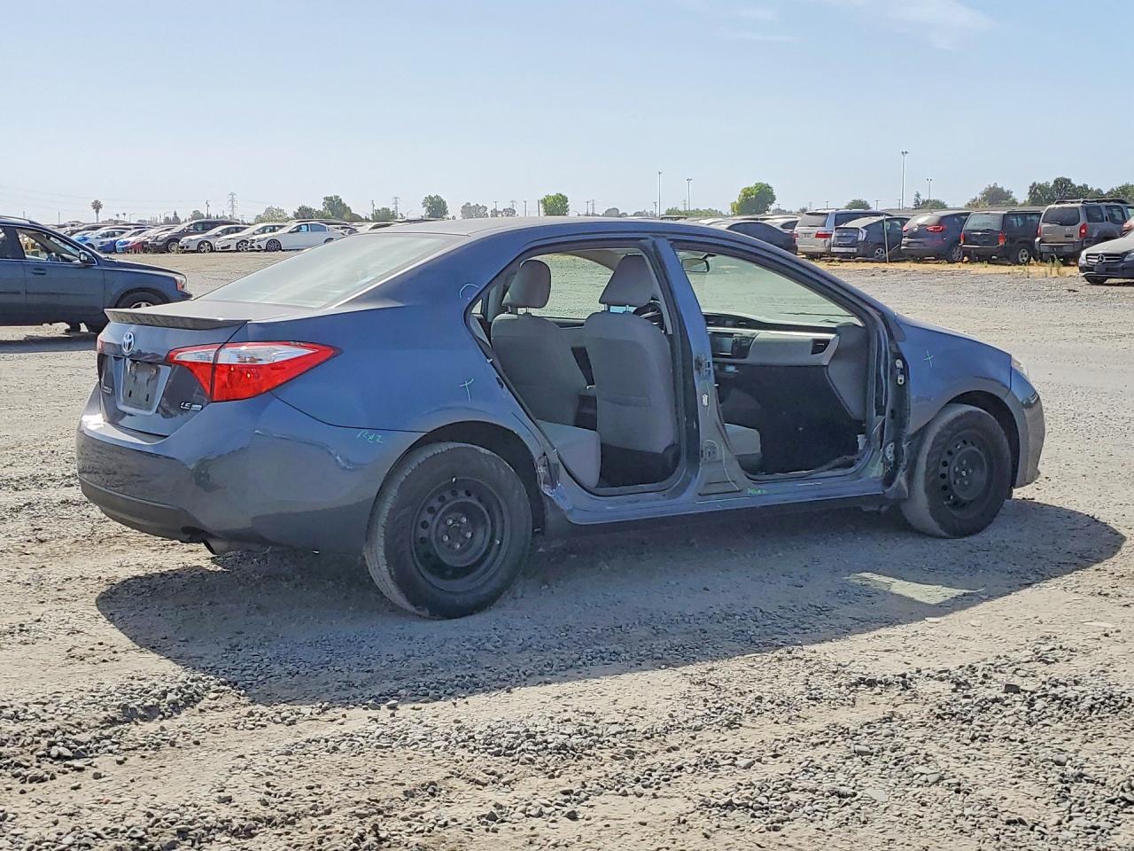 2015 Toyota Corolla Le Eco Gray vin: 5YFBPRHE4FP342994