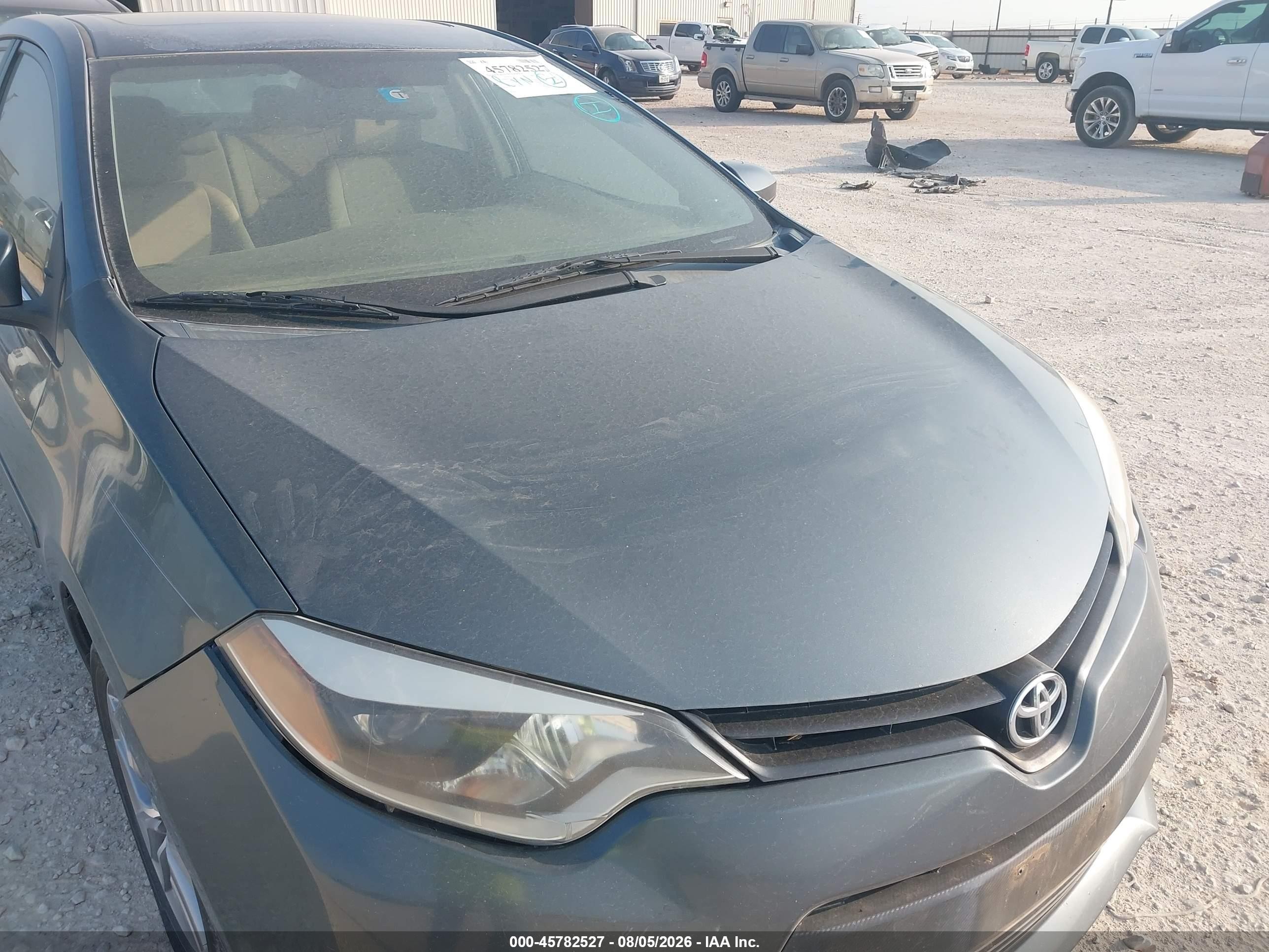 2014 Toyota Corolla Le Eco Plus Blue vin: 5YFBPRHE5EP002445