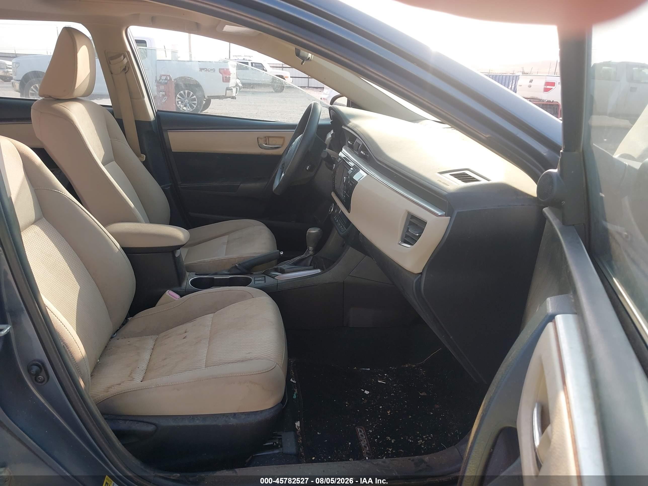 2014 Toyota Corolla Le Eco Plus Blue vin: 5YFBPRHE5EP002445