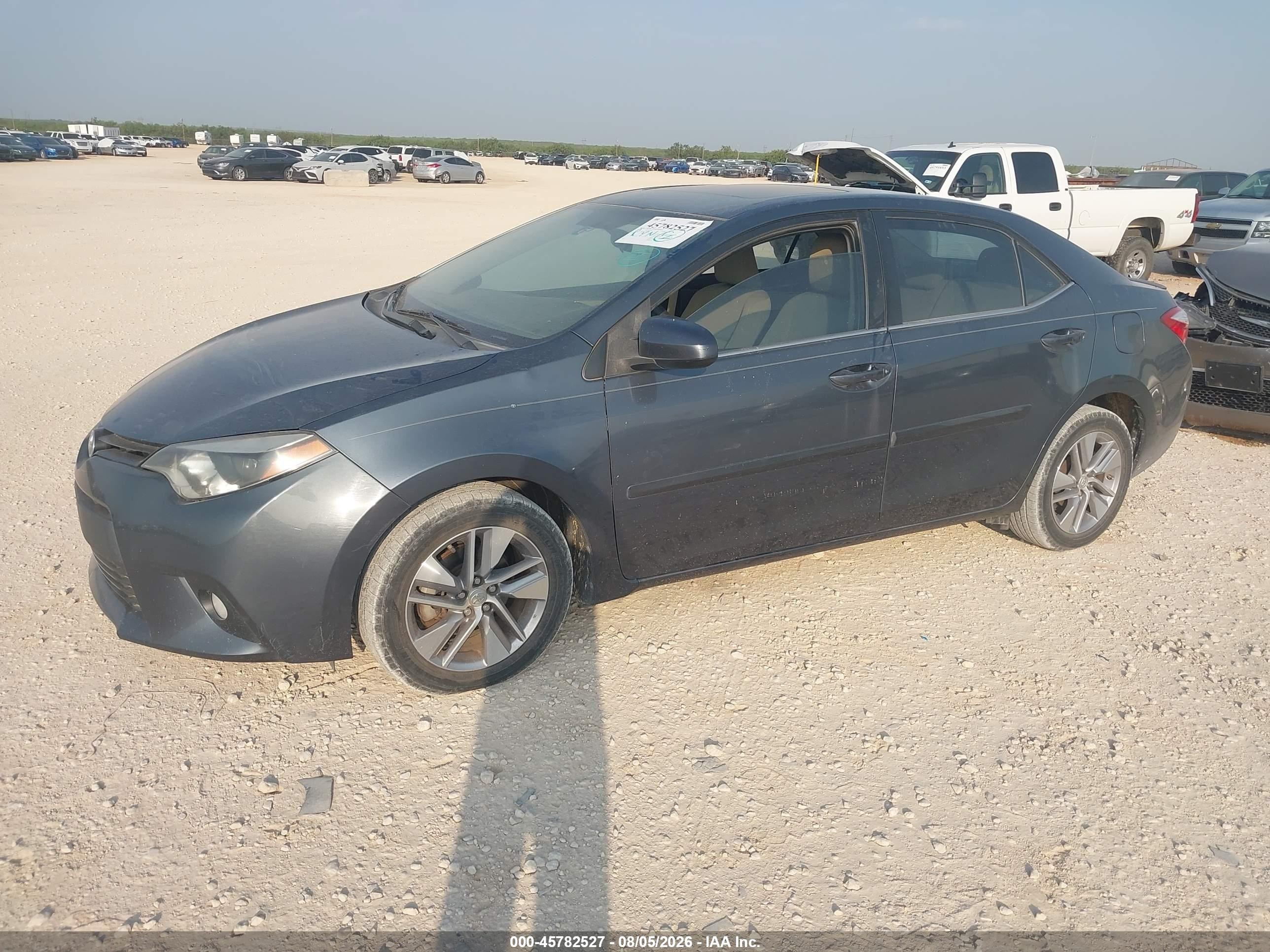 2014 Toyota Corolla Le Eco Plus Blue vin: 5YFBPRHE5EP002445