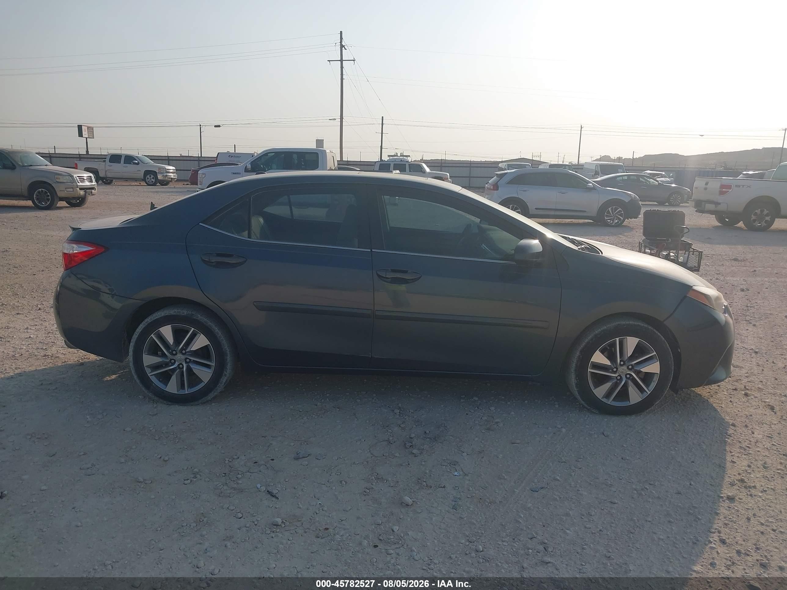 2014 Toyota Corolla Le Eco Plus Blue vin: 5YFBPRHE5EP002445
