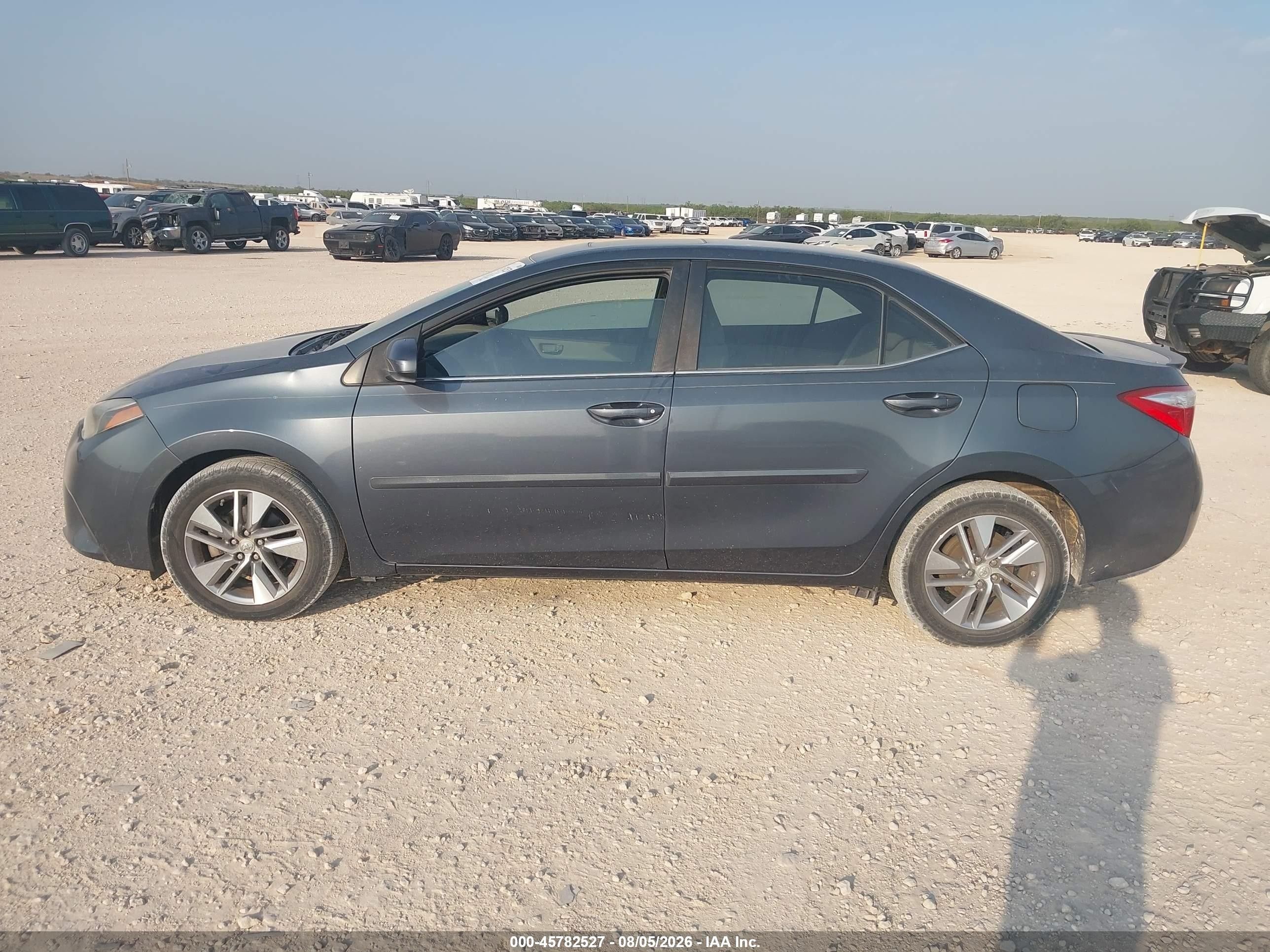 2014 Toyota Corolla Le Eco Plus Blue vin: 5YFBPRHE5EP002445