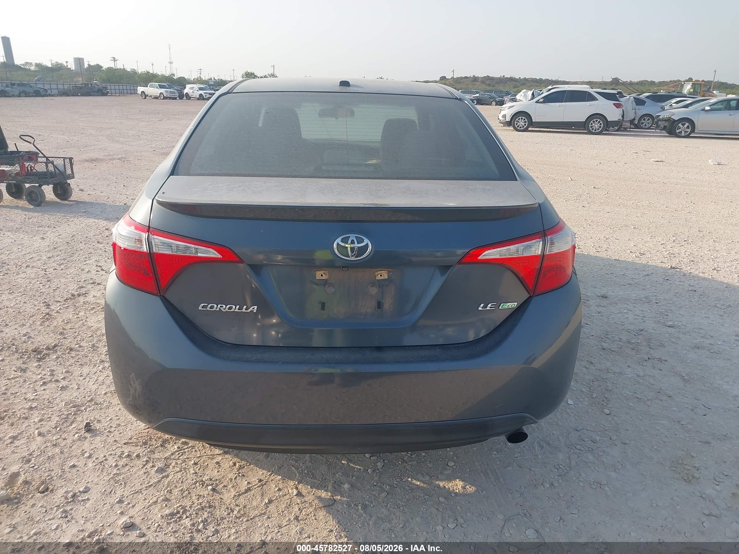 2014 Toyota Corolla Le Eco Plus Blue vin: 5YFBPRHE5EP002445