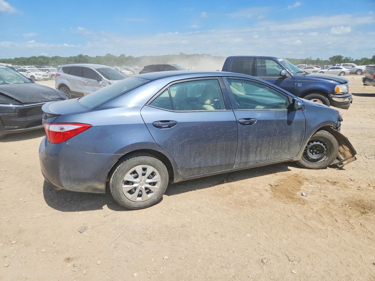 2014 Toyota Corolla Le Eco Синий vin: 5YFBPRHE5EP082247