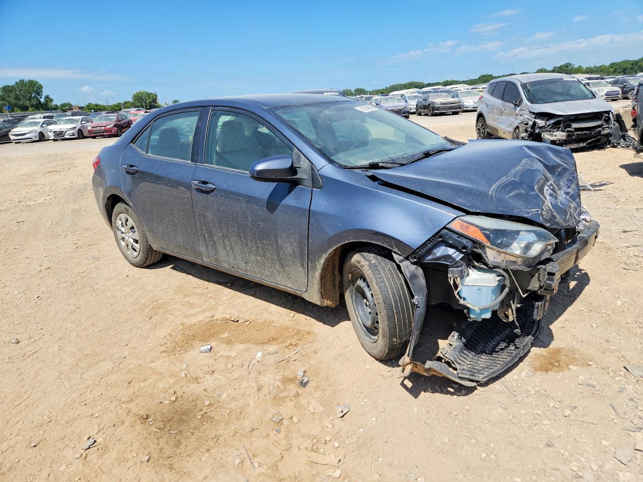 2014 Toyota Corolla Le Eco Синий vin: 5YFBPRHE5EP082247