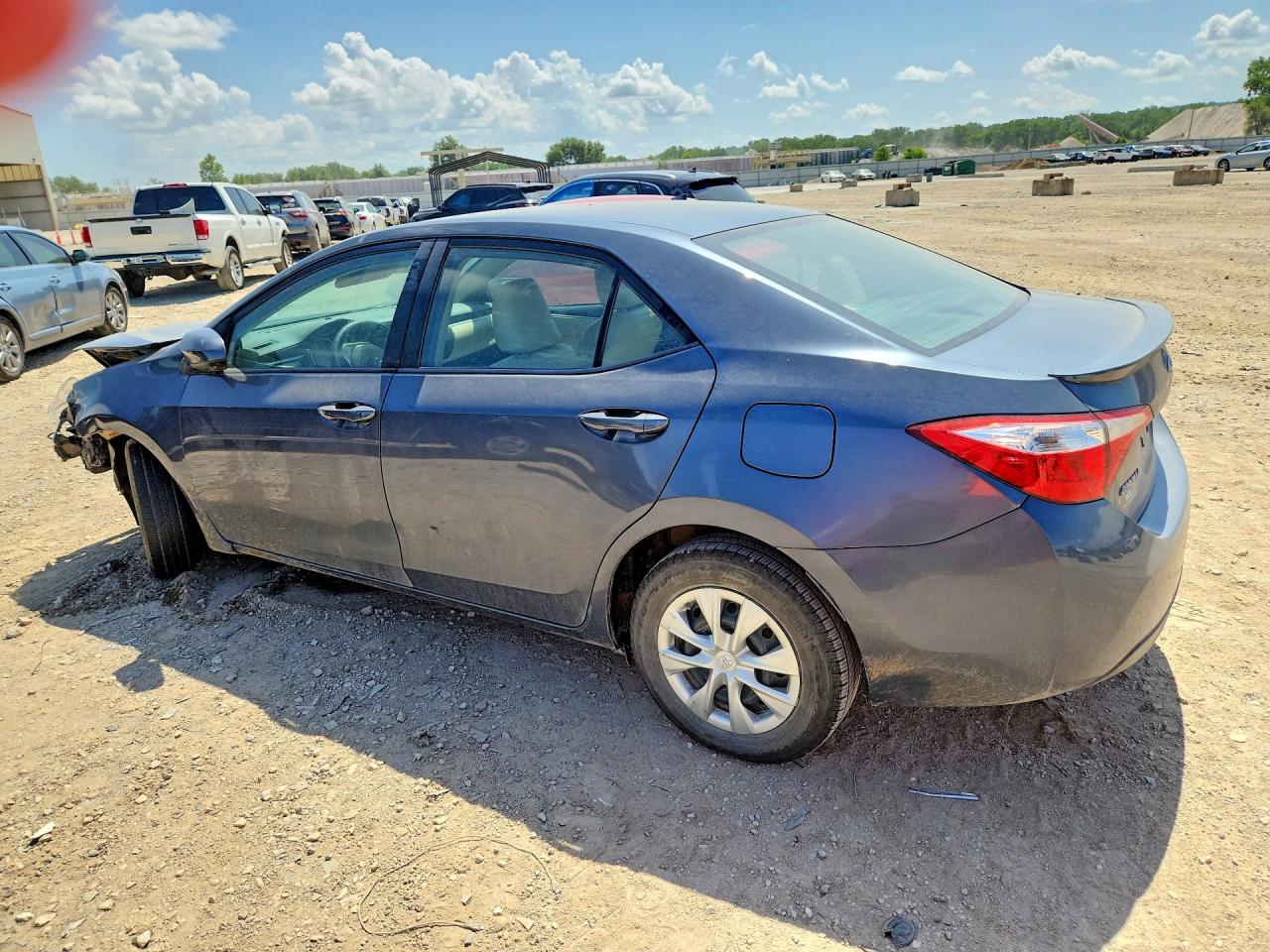 2014 Toyota Corolla Le Eco Синий vin: 5YFBPRHE5EP082247