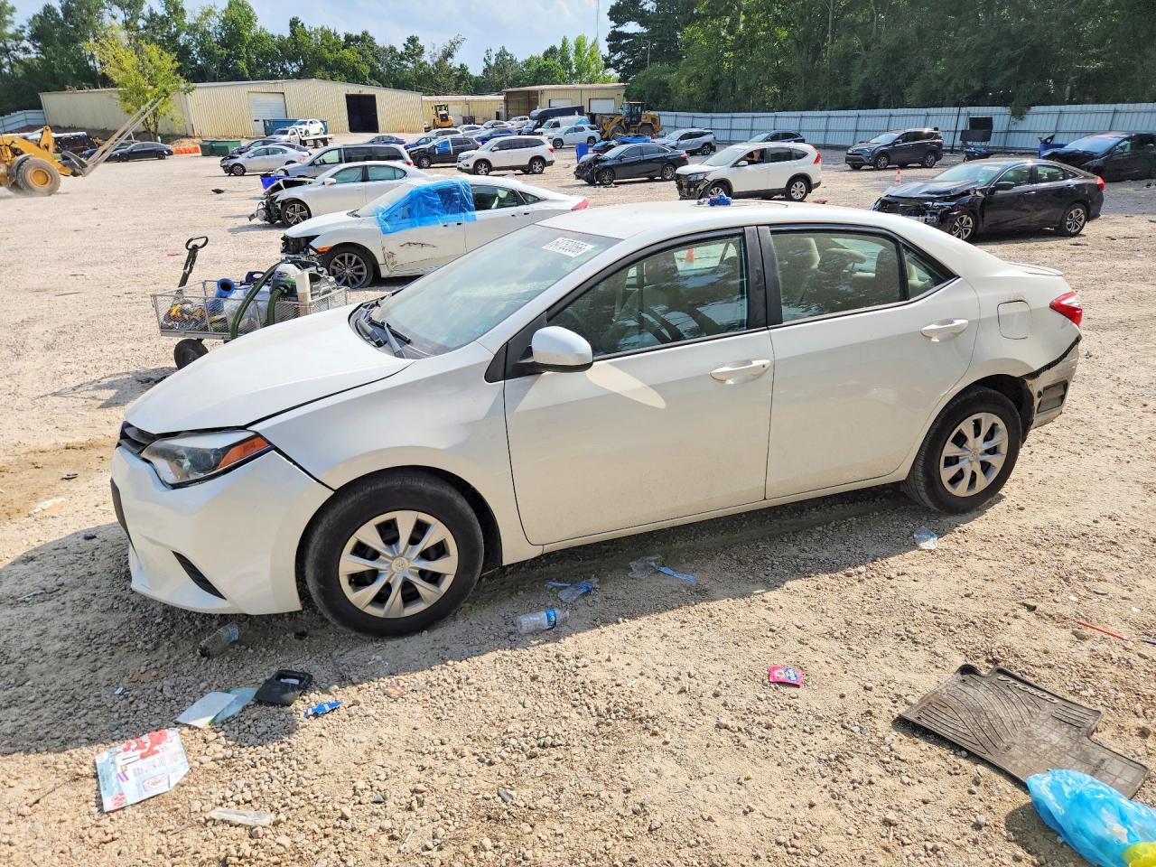 2014 Toyota Corolla Le Eco White vin: 5YFBPRHE5EP106465