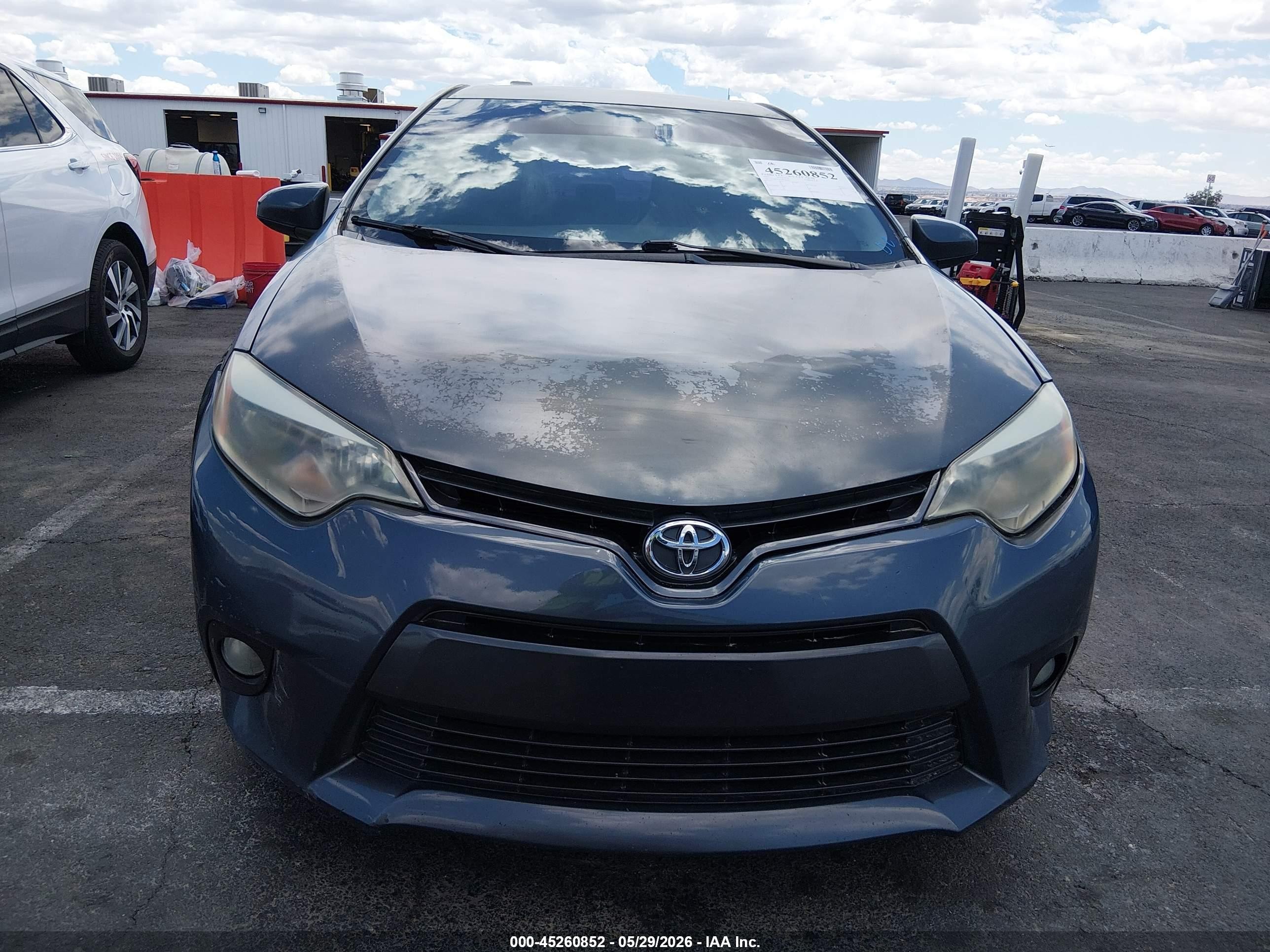 2015 Toyota Corolla Le Eco Plus Gray vin: 5YFBPRHE5FP182883