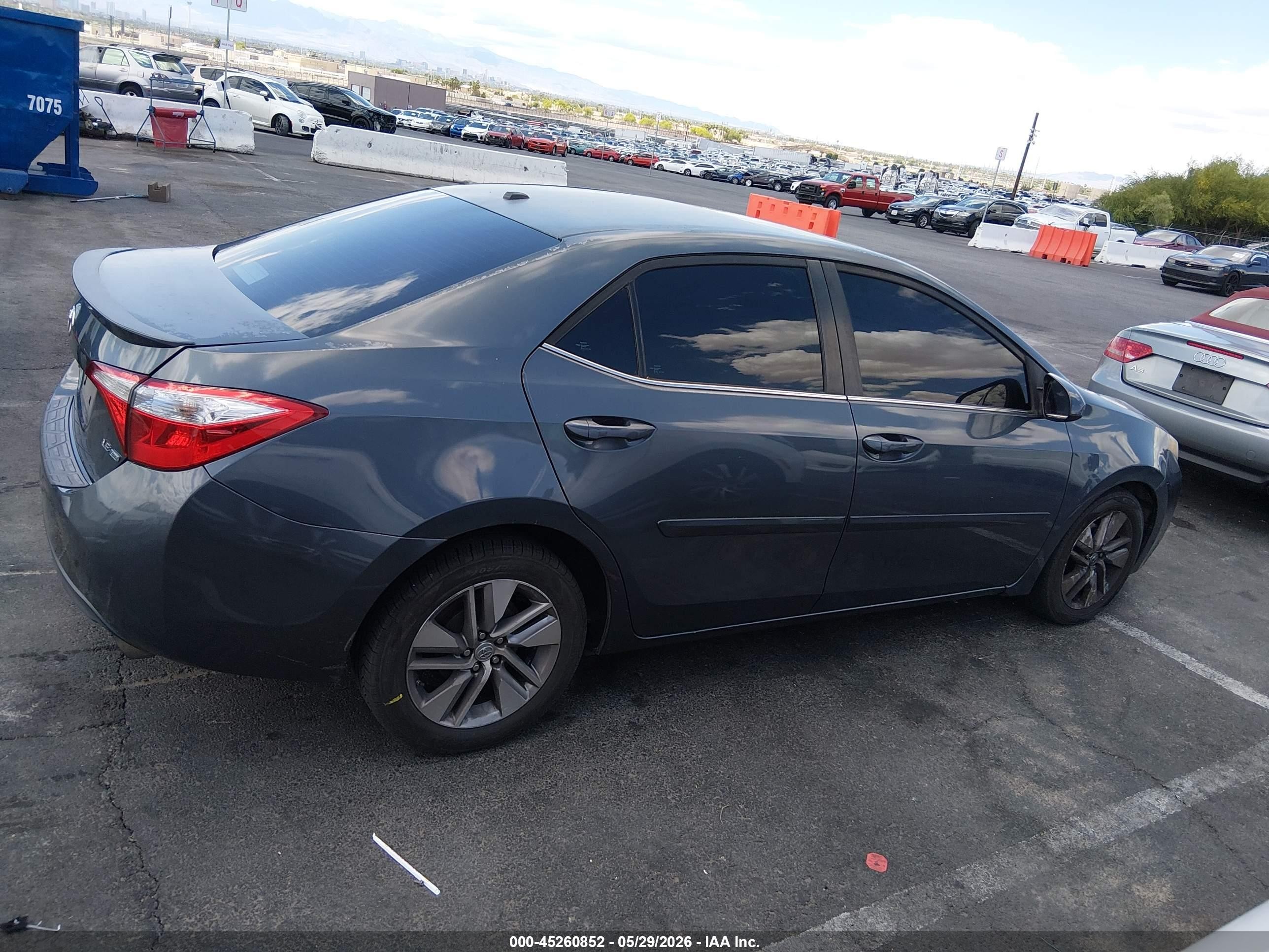 2015 Toyota Corolla Le Eco Plus Gray vin: 5YFBPRHE5FP182883
