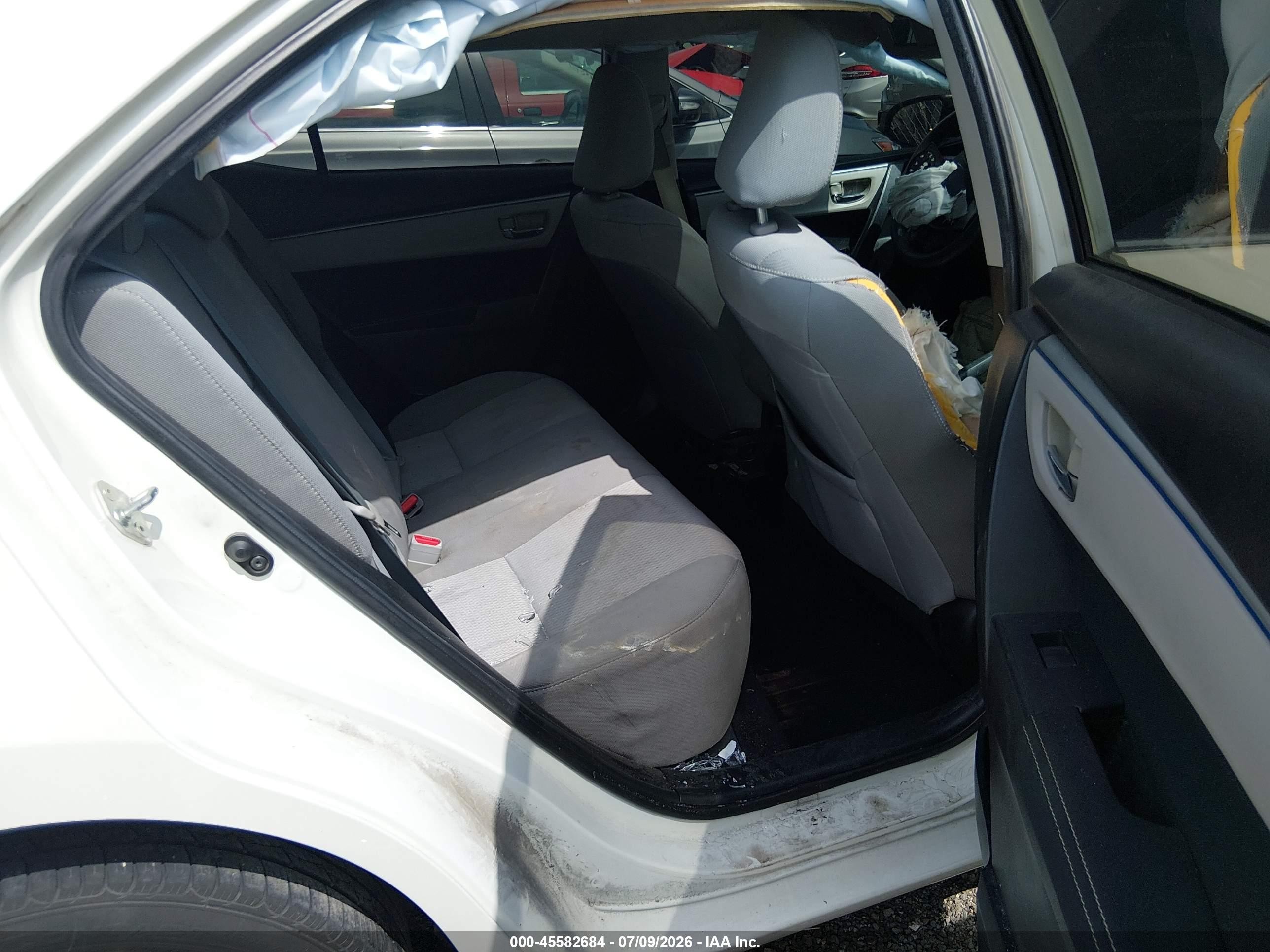 2014 Toyota Corolla Le Eco Plus White vin: 5YFBPRHE6EP100500