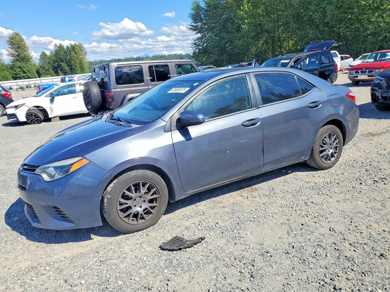2015 Toyota Corolla Le Eco Угольный vin: 5YFBPRHE6FP227491