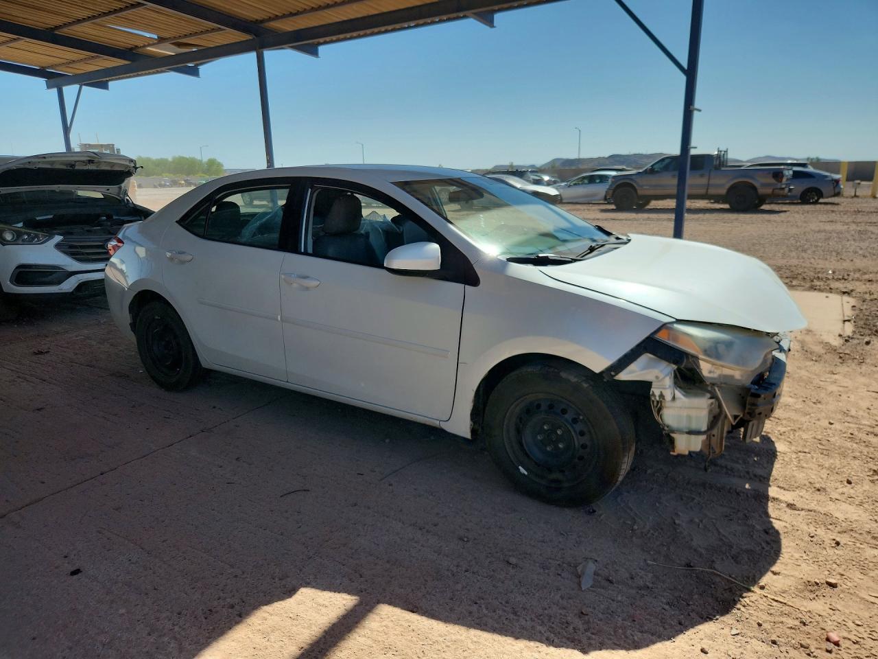 2015 Toyota Corolla Le Eco White vin: 5YFBPRHE6FP362275