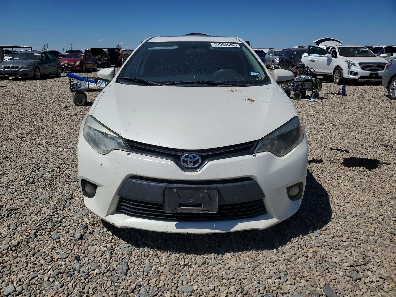 2014 Toyota Corolla Le Eco Plus White vin: 5YFBPRHE7EP004620