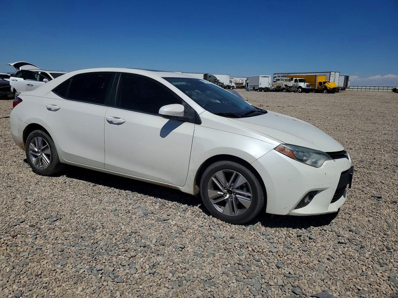 2014 Toyota Corolla Le Eco Plus White vin: 5YFBPRHE7EP004620