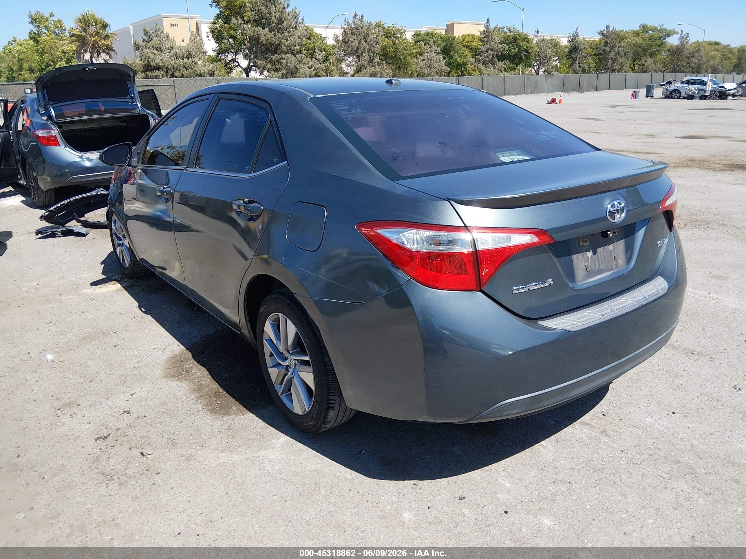 2014 Toyota Corolla Le Eco Plus Серый vin: 5YFBPRHE7EP108203