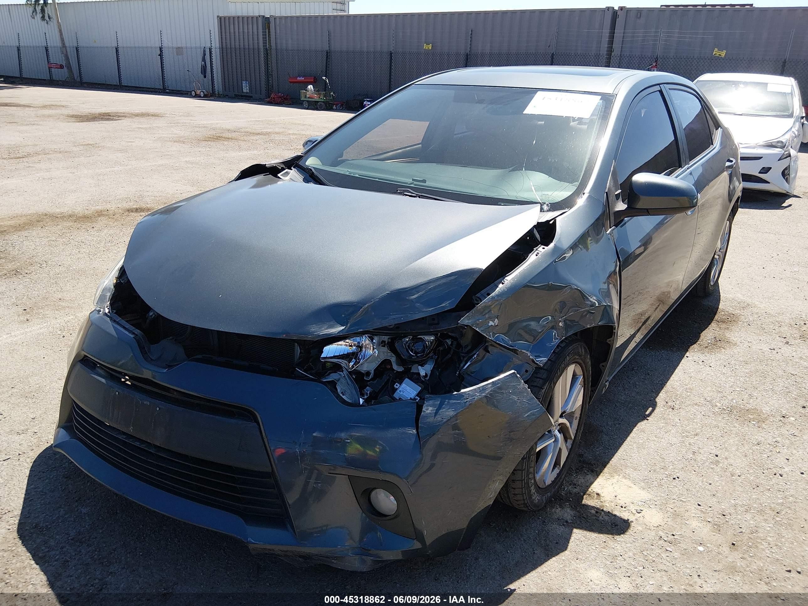 2014 Toyota Corolla Le Eco Plus Серый vin: 5YFBPRHE7EP108203