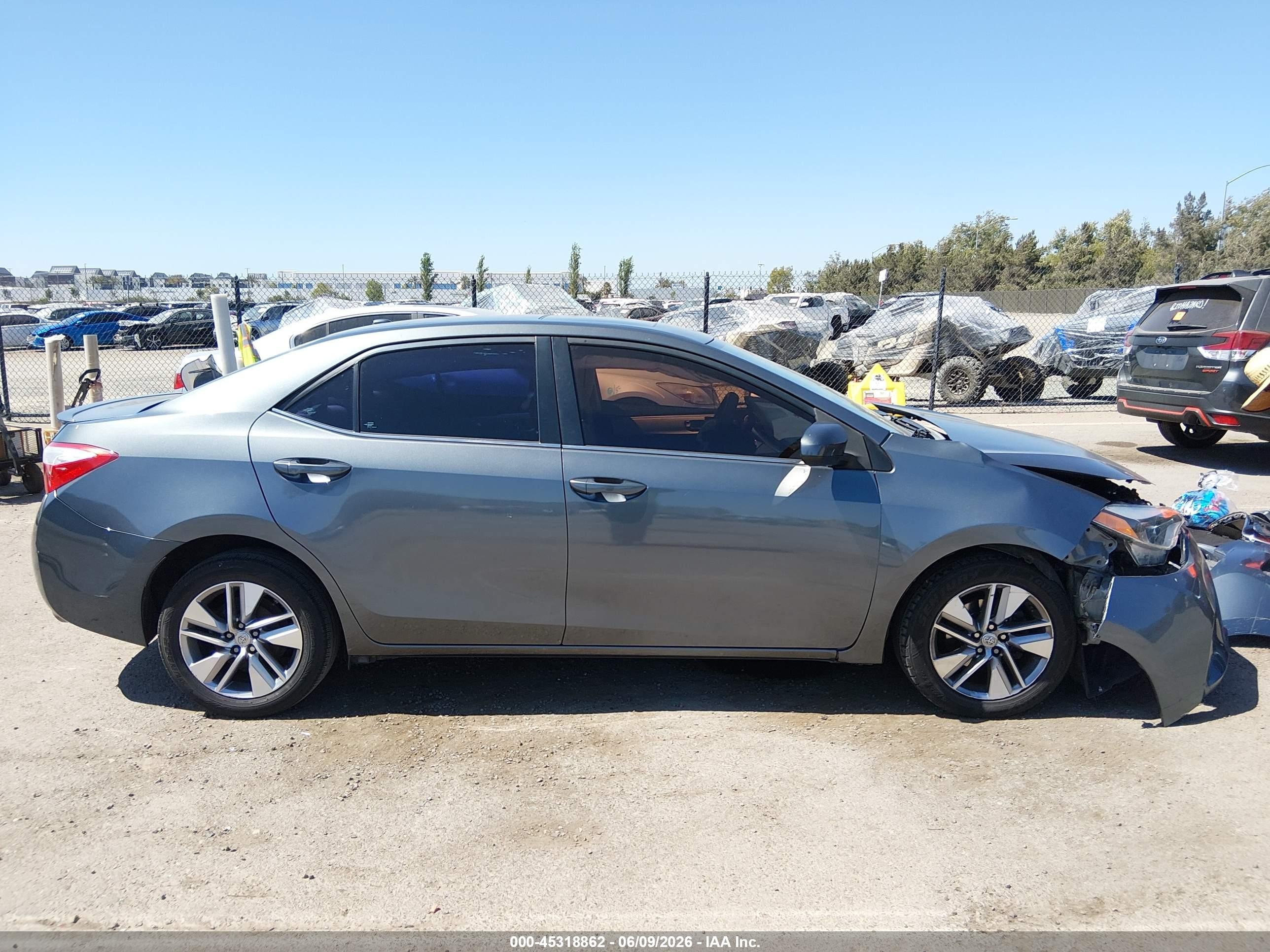 2014 Toyota Corolla Le Eco Plus Серый vin: 5YFBPRHE7EP108203
