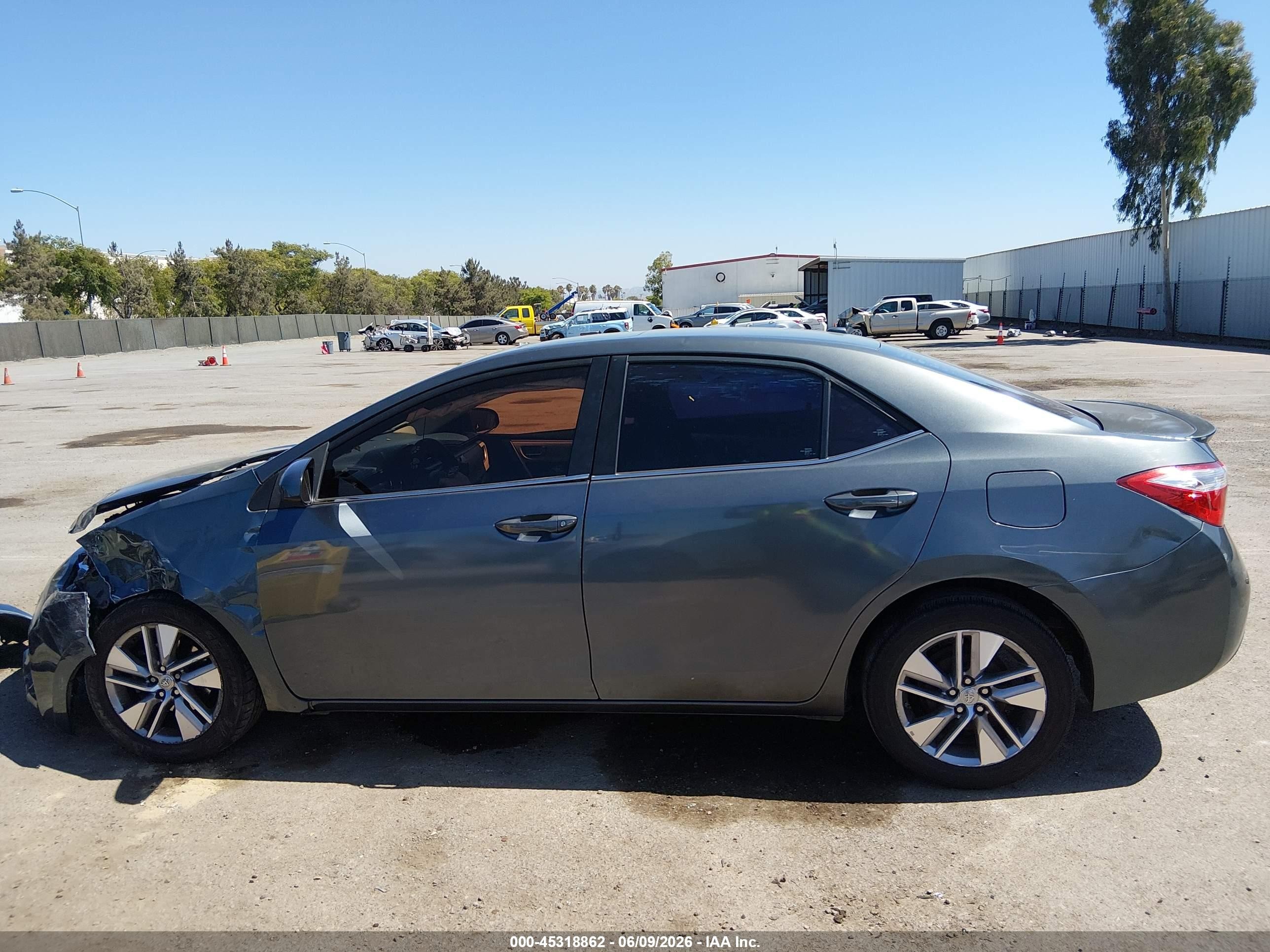 2014 Toyota Corolla Le Eco Plus Серый vin: 5YFBPRHE7EP108203