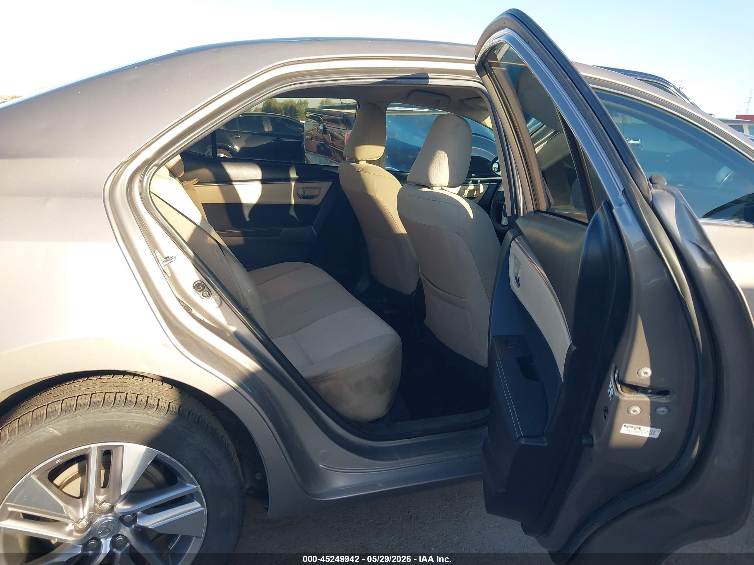 2015 Toyota Corolla Le Eco Plus Gold vin: 5YFBPRHE7FP209243