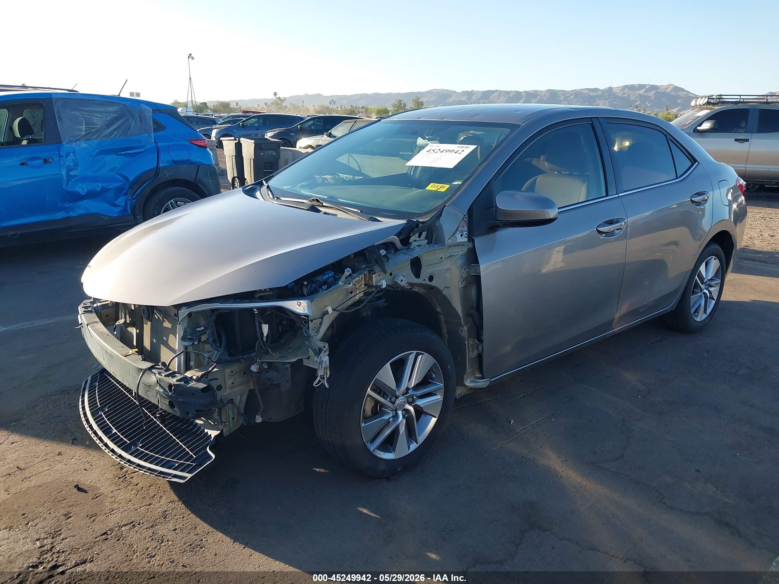 2015 Toyota Corolla Le Eco Plus Gold vin: 5YFBPRHE7FP209243
