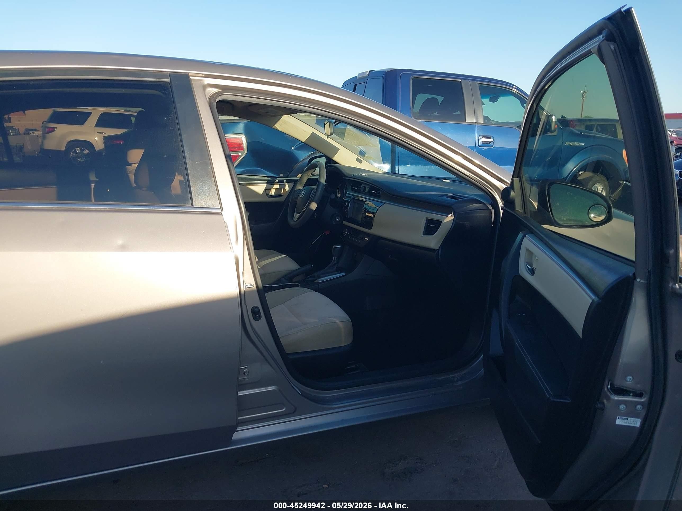 2015 Toyota Corolla Le Eco Plus Gold vin: 5YFBPRHE7FP209243