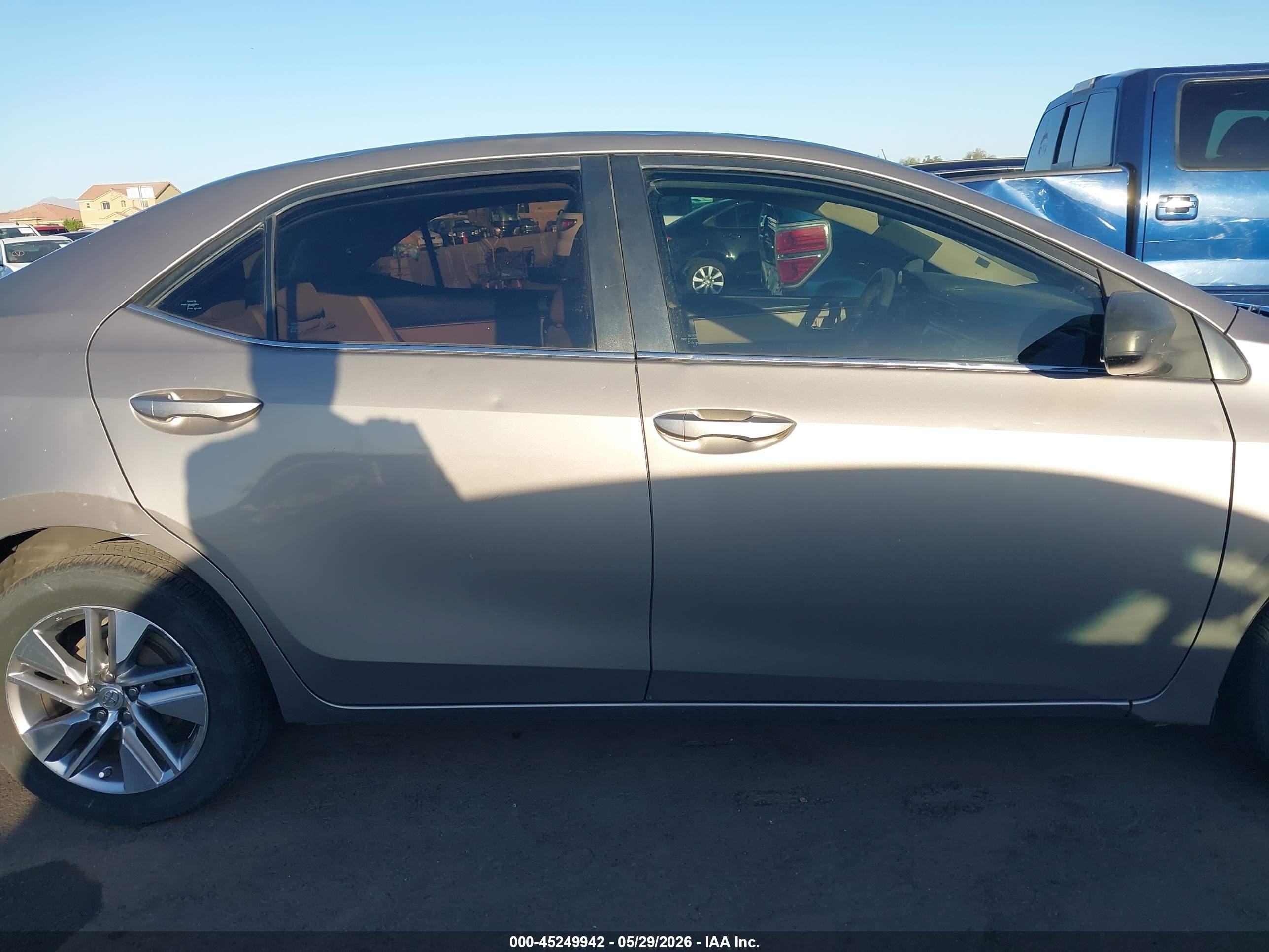 2015 Toyota Corolla Le Eco Plus Gold vin: 5YFBPRHE7FP209243