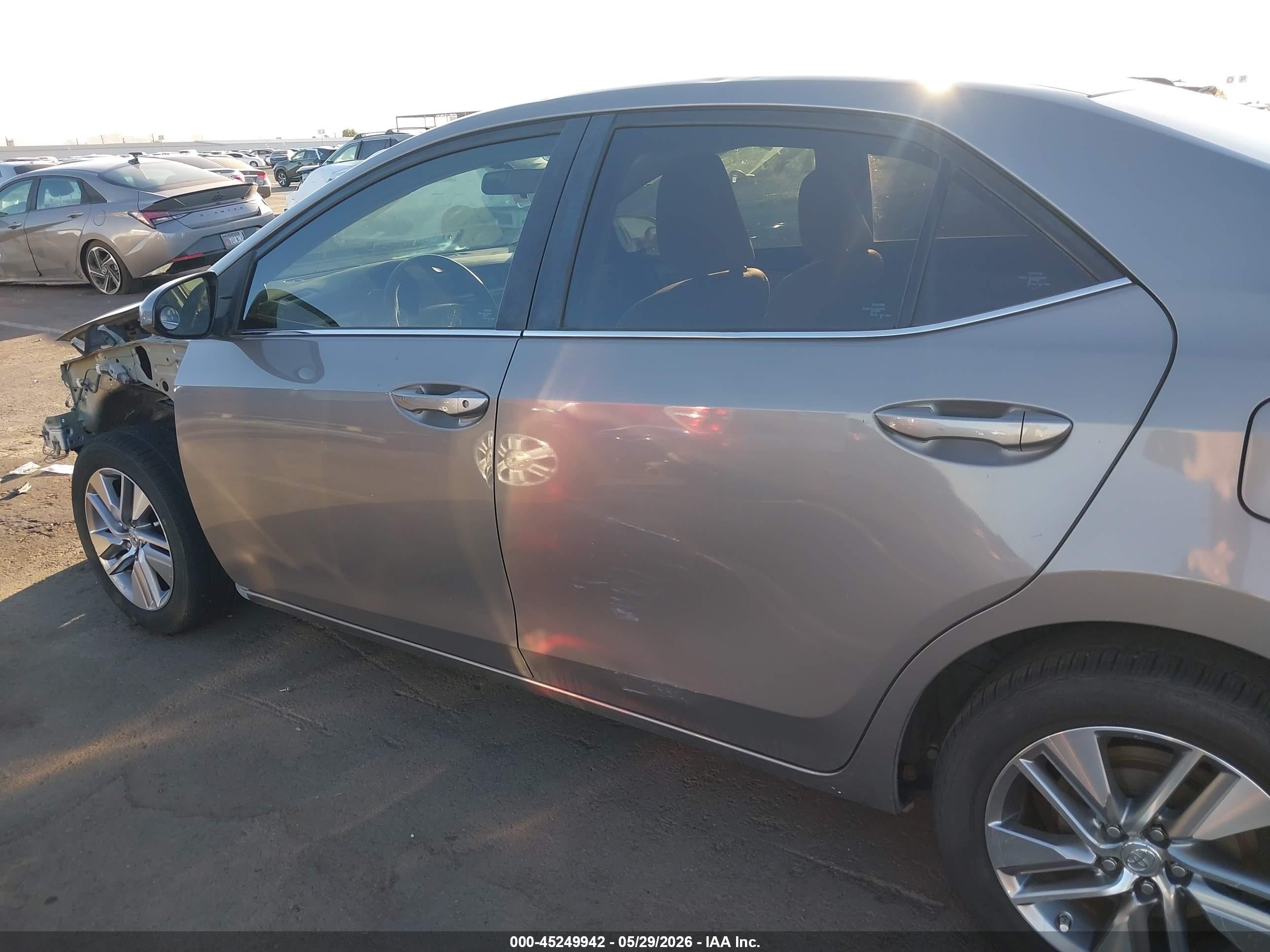 2015 Toyota Corolla Le Eco Plus Gold vin: 5YFBPRHE7FP209243