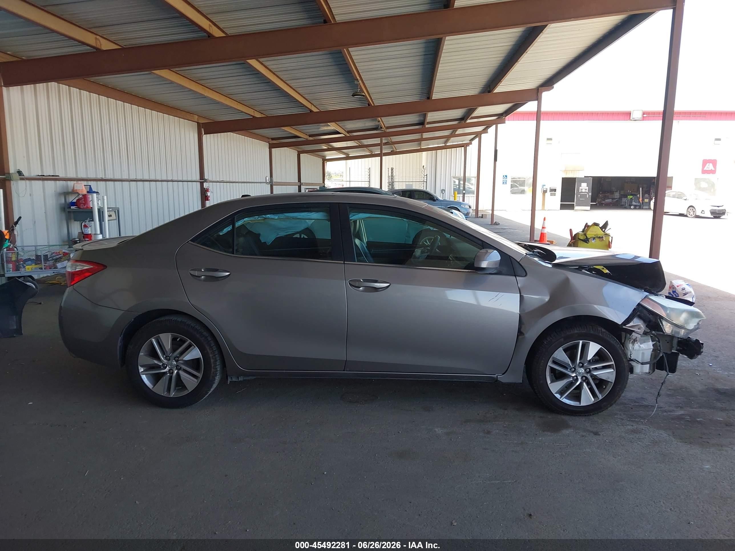 2015 Toyota Corolla Le Eco Premium Бежевый vin: 5YFBPRHE7FP217746