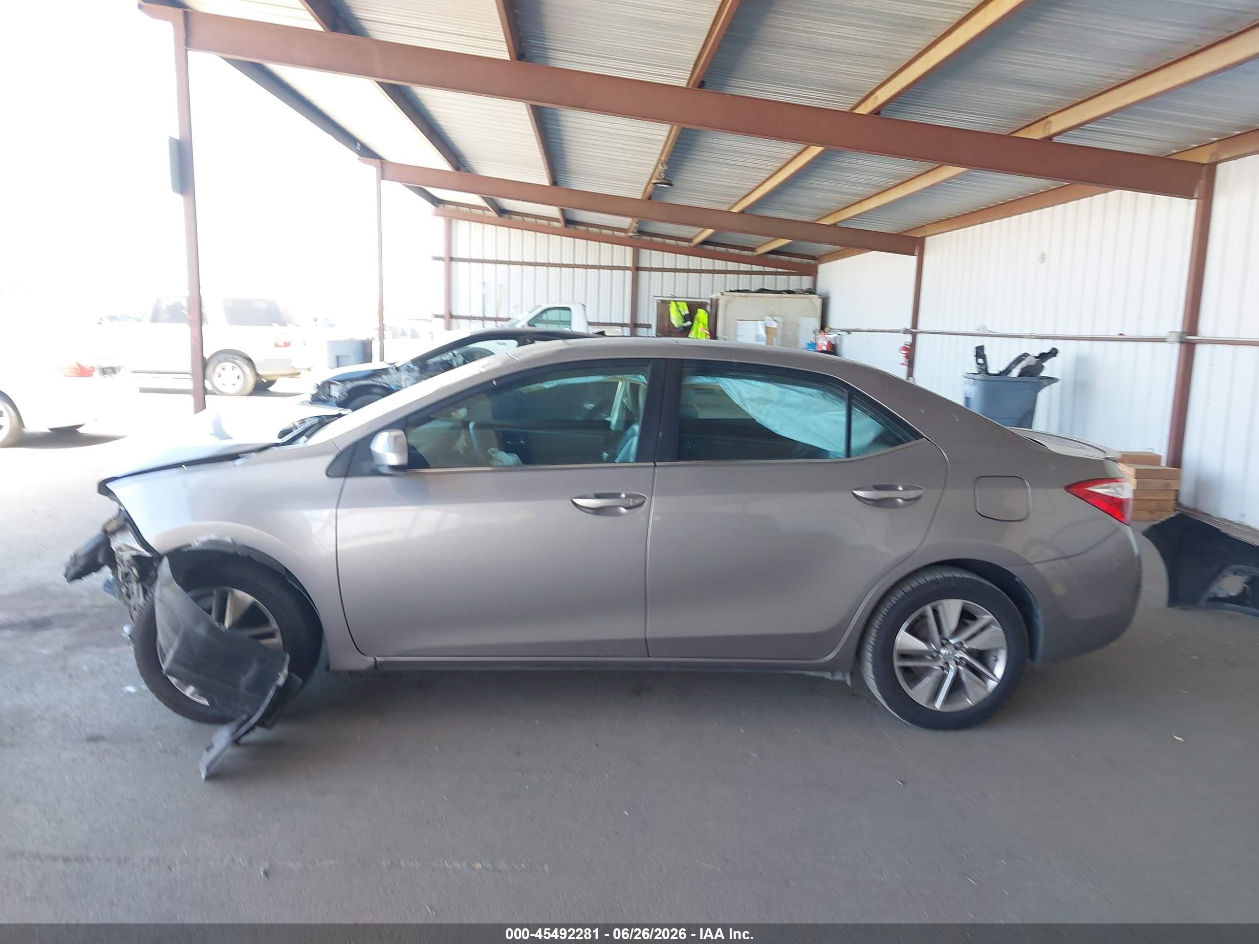 2015 Toyota Corolla Le Eco Premium Бежевый vin: 5YFBPRHE7FP217746