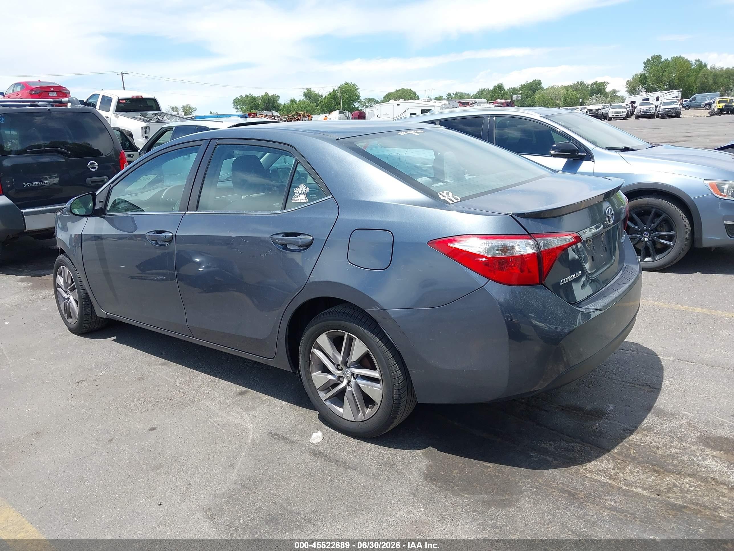 2015 Toyota Corolla Le Eco Plus Gray vin: 5YFBPRHE8FP199936