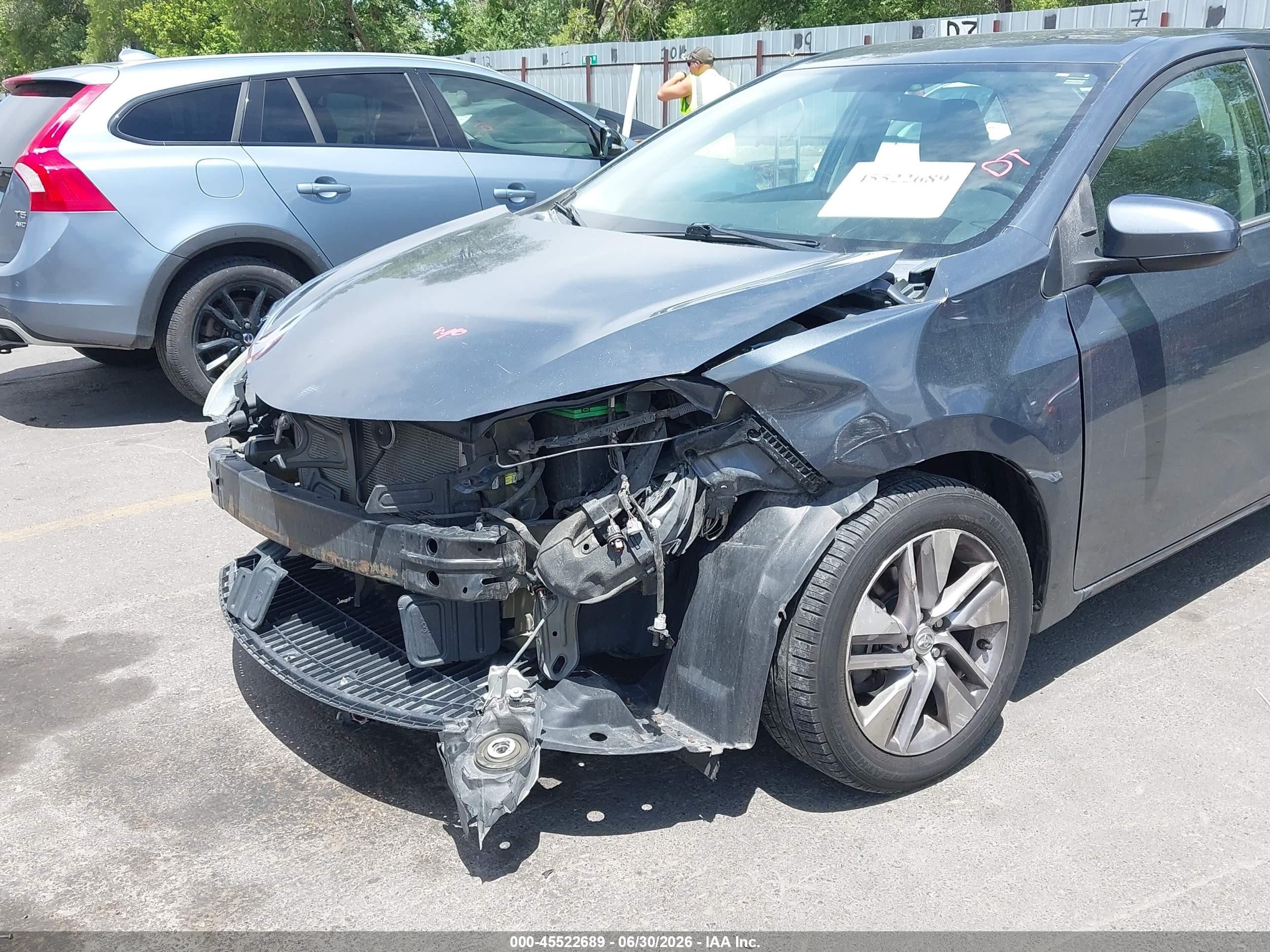 2015 Toyota Corolla Le Eco Plus Gray vin: 5YFBPRHE8FP199936