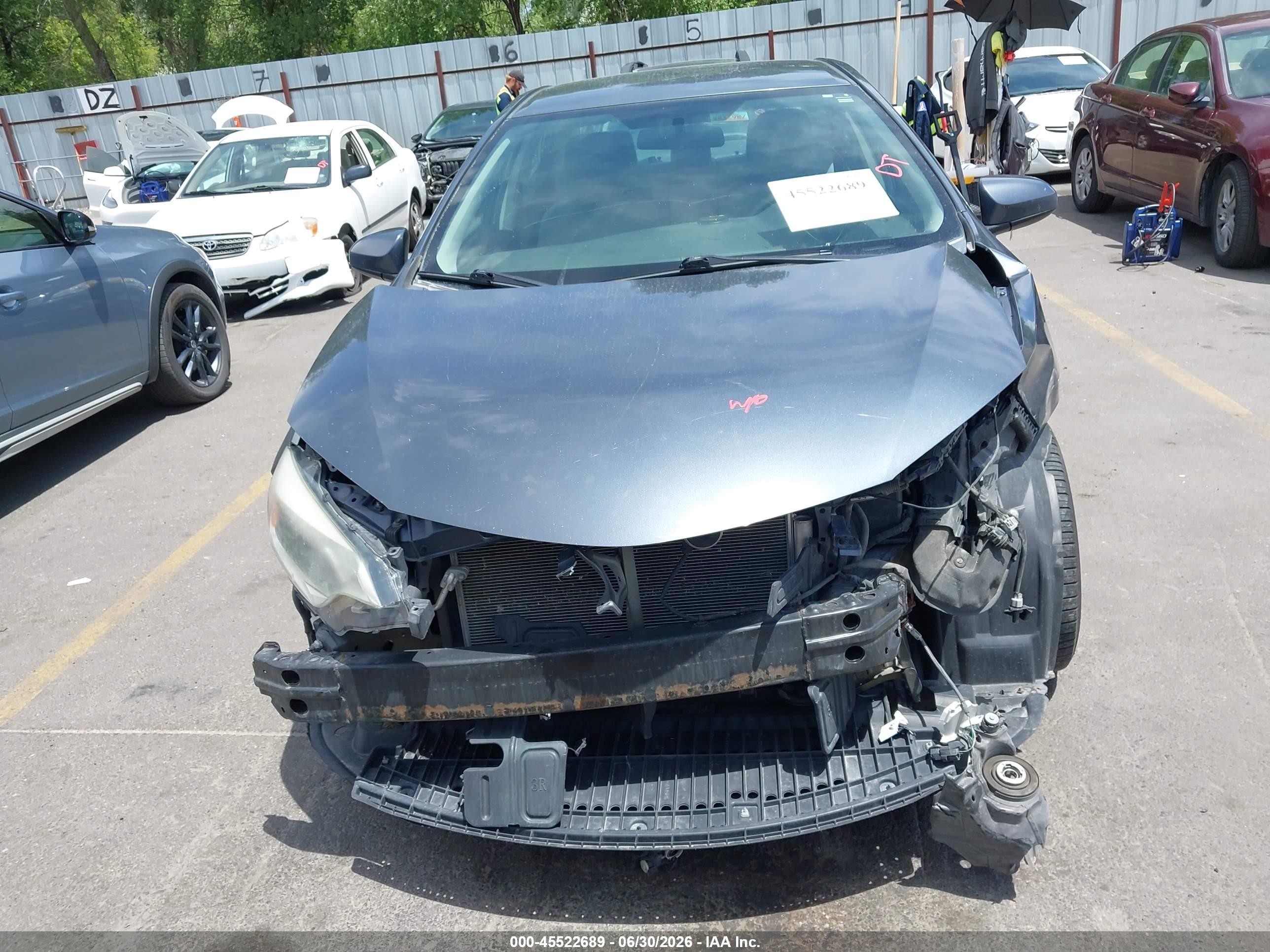 2015 Toyota Corolla Le Eco Plus Gray vin: 5YFBPRHE8FP199936