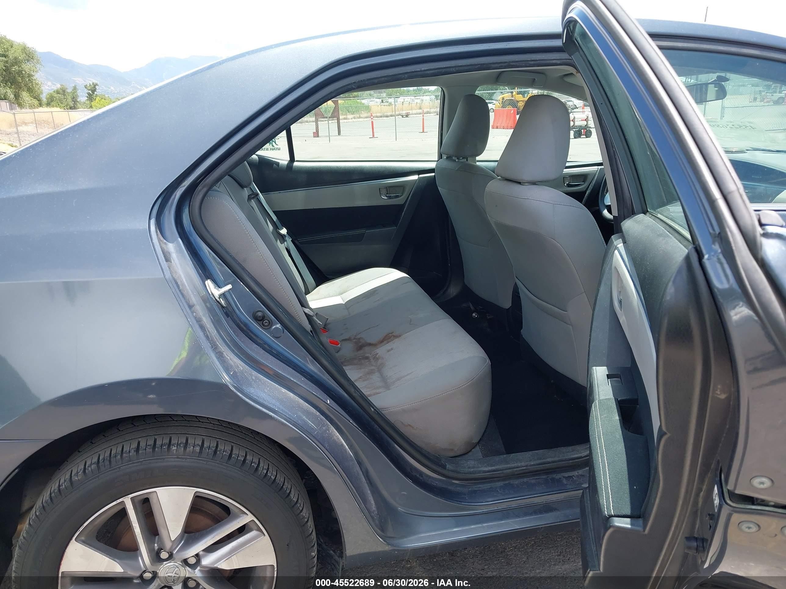 2015 Toyota Corolla Le Eco Plus Gray vin: 5YFBPRHE8FP199936
