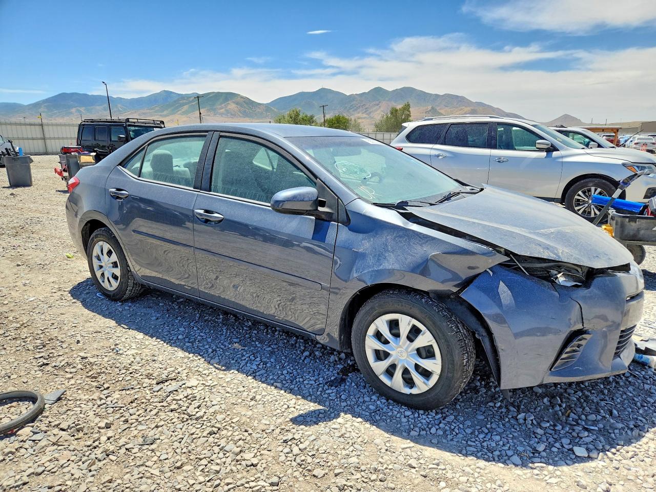 2015 Toyota Corolla Le Eco Gray vin: 5YFBPRHE8FP324532