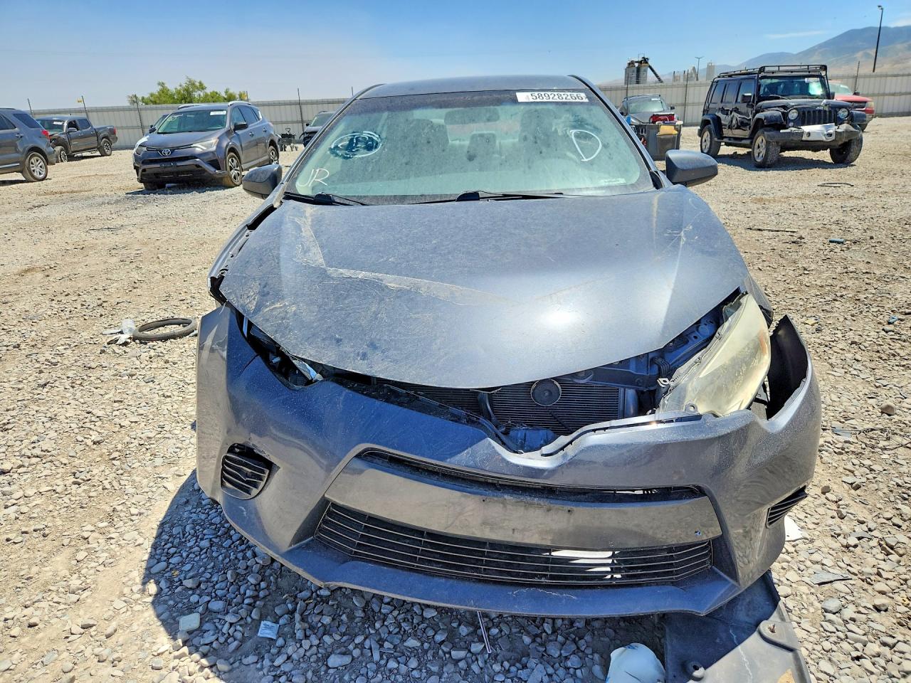 2015 Toyota Corolla Le Eco Gray vin: 5YFBPRHE8FP324532