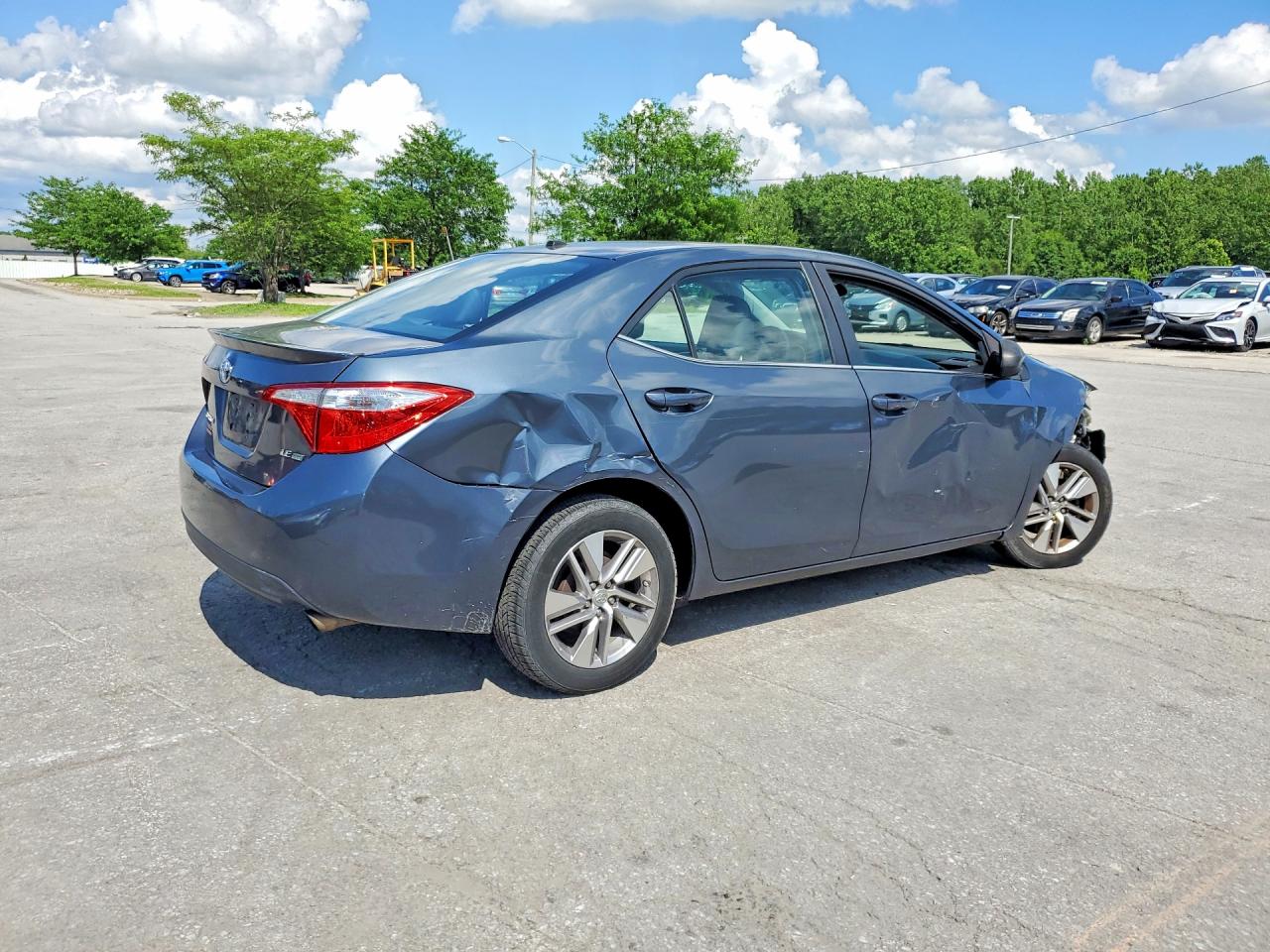 2014 Toyota Corolla Le Eco Premium Gray vin: 5YFBPRHE9EP150680