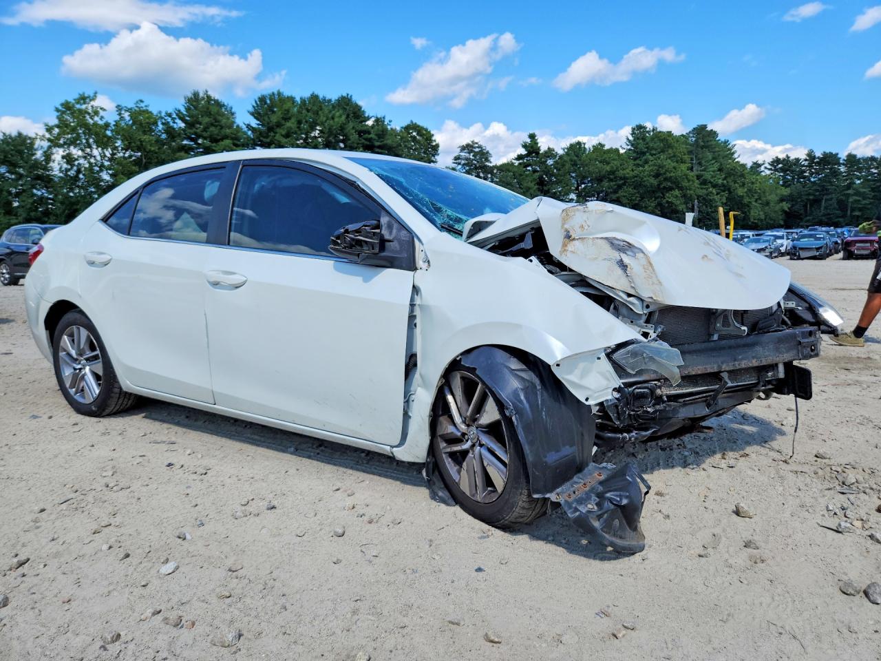2014 Toyota Corolla Le Eco Plus White vin: 5YFBPRHEXEP004529