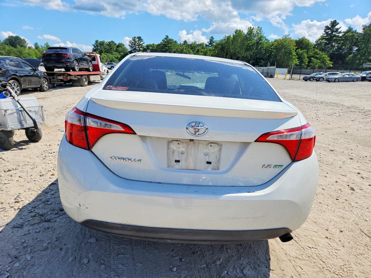 2014 Toyota Corolla Le Eco Plus White vin: 5YFBPRHEXEP004529